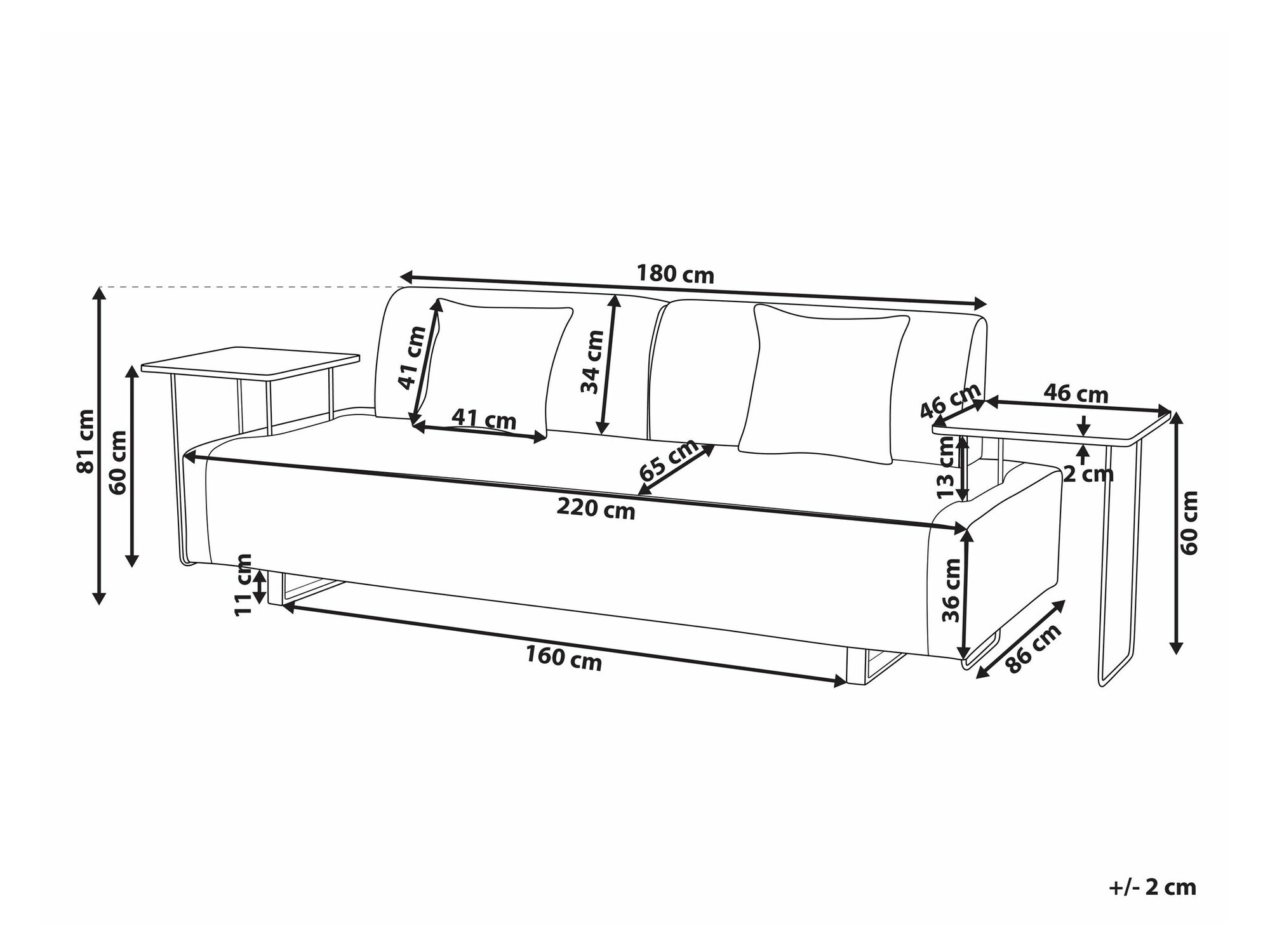 Sofa Berwyn 2417 (Smeđa)
