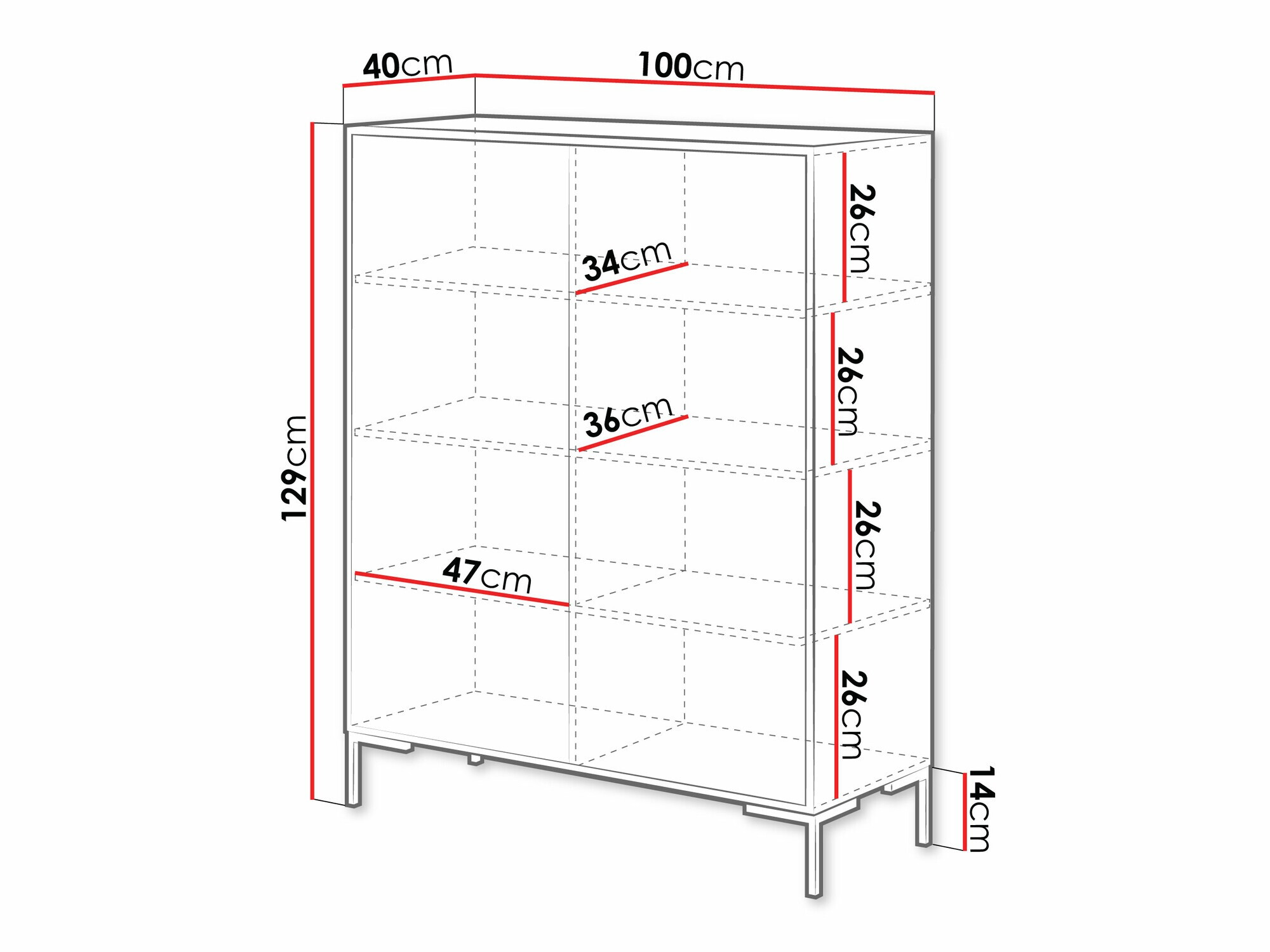 Ormarić Etrfelu 100