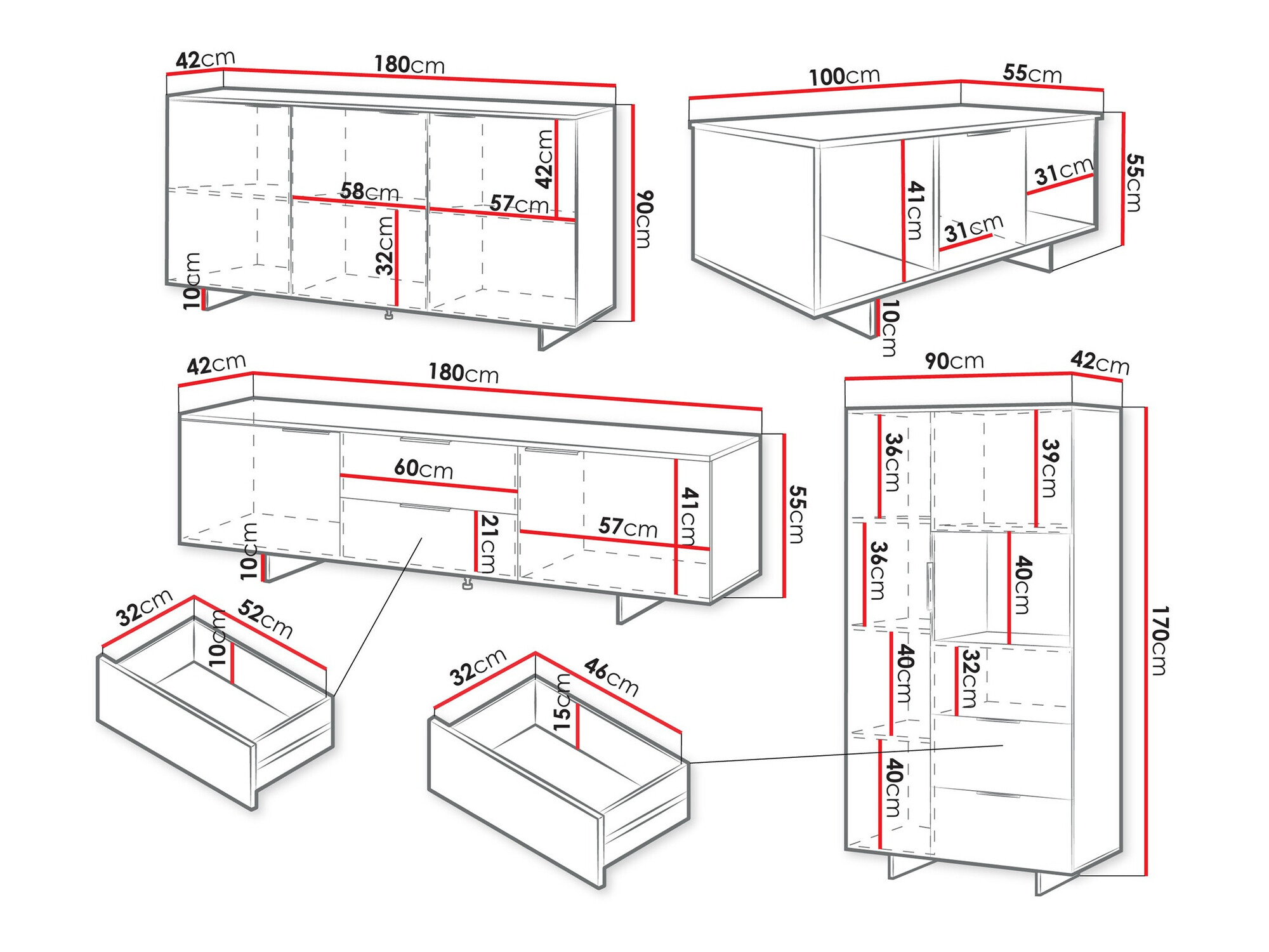Set za dnevnu sobu Flotei 110
