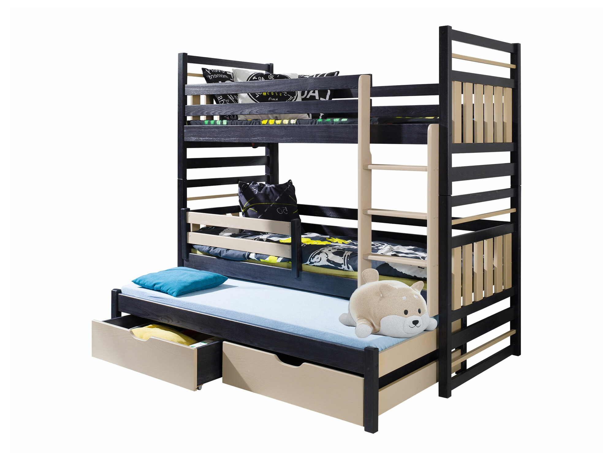 Krevet na sprat Henderson 123 (Venge + Svetlobraon)