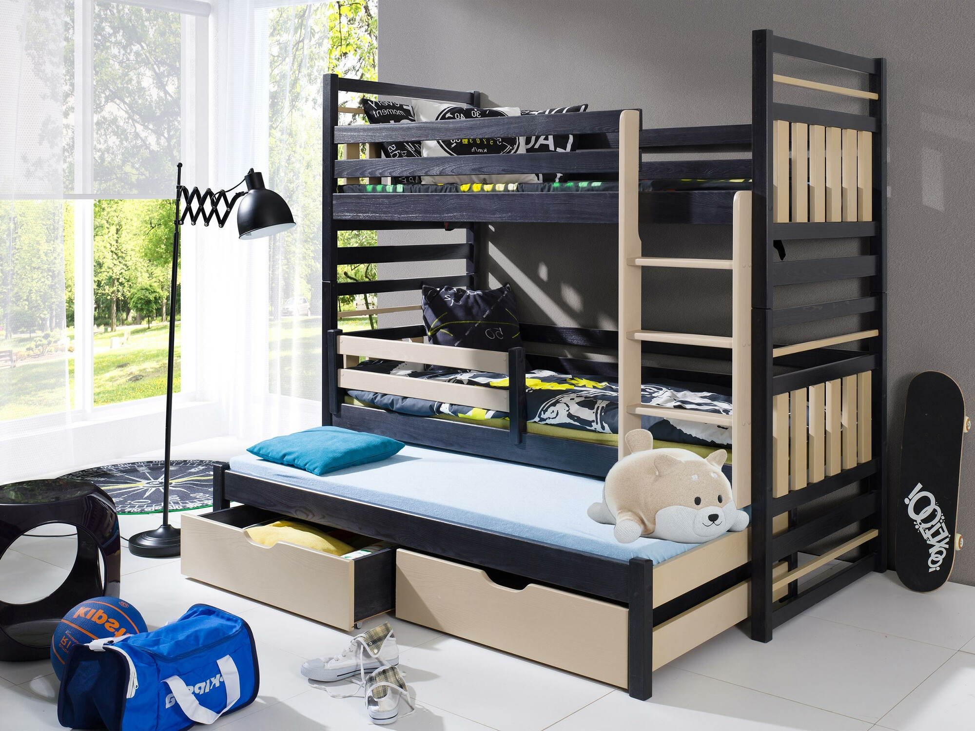 Krevet na sprat Henderson 124 (Venge + Svetlobraon)