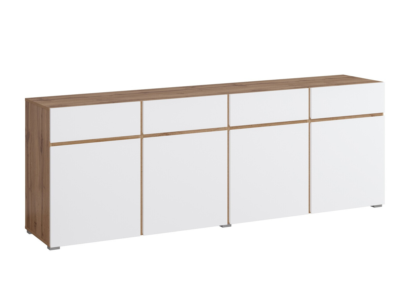 Komoda Alfere 100 (Hrast Votan + Belo)