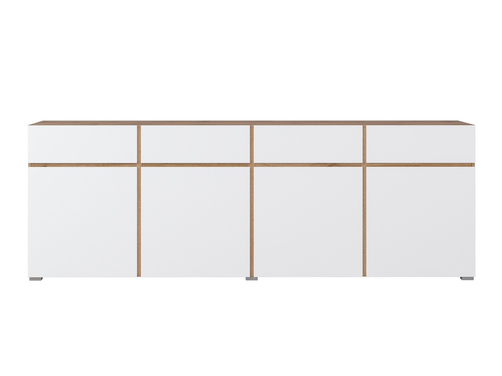 Komoda Alfere 100 (Вотан храст + Belo)