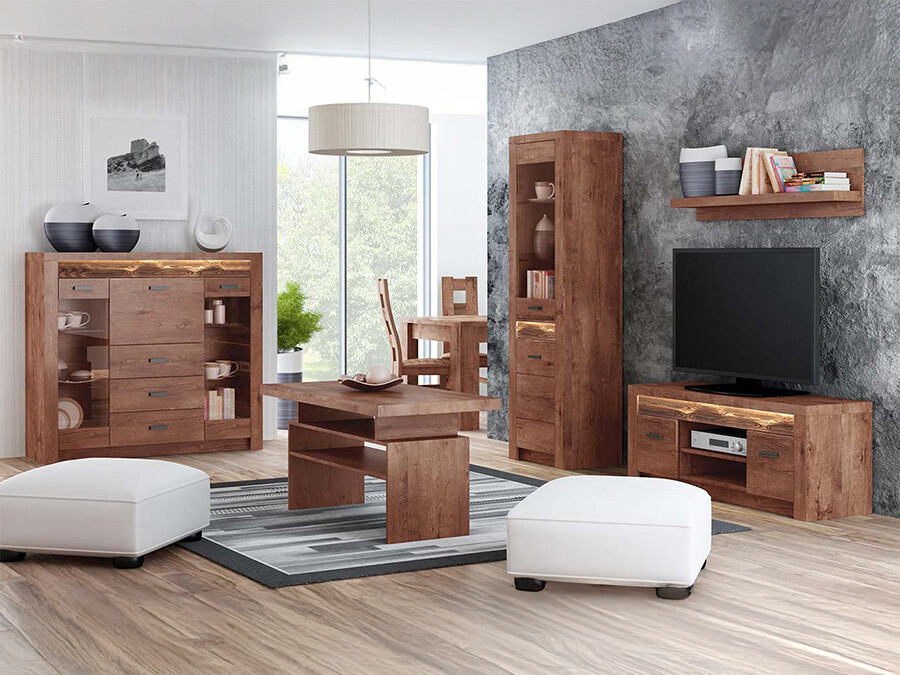 Set za dnevnu sobu Serfeno 122 (Svetli jasen)