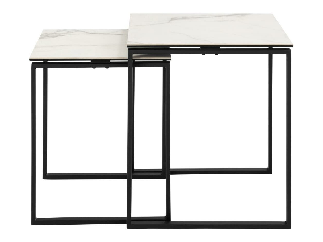 Set pomoćnih stočića Norsica 873 (Beli mermer)