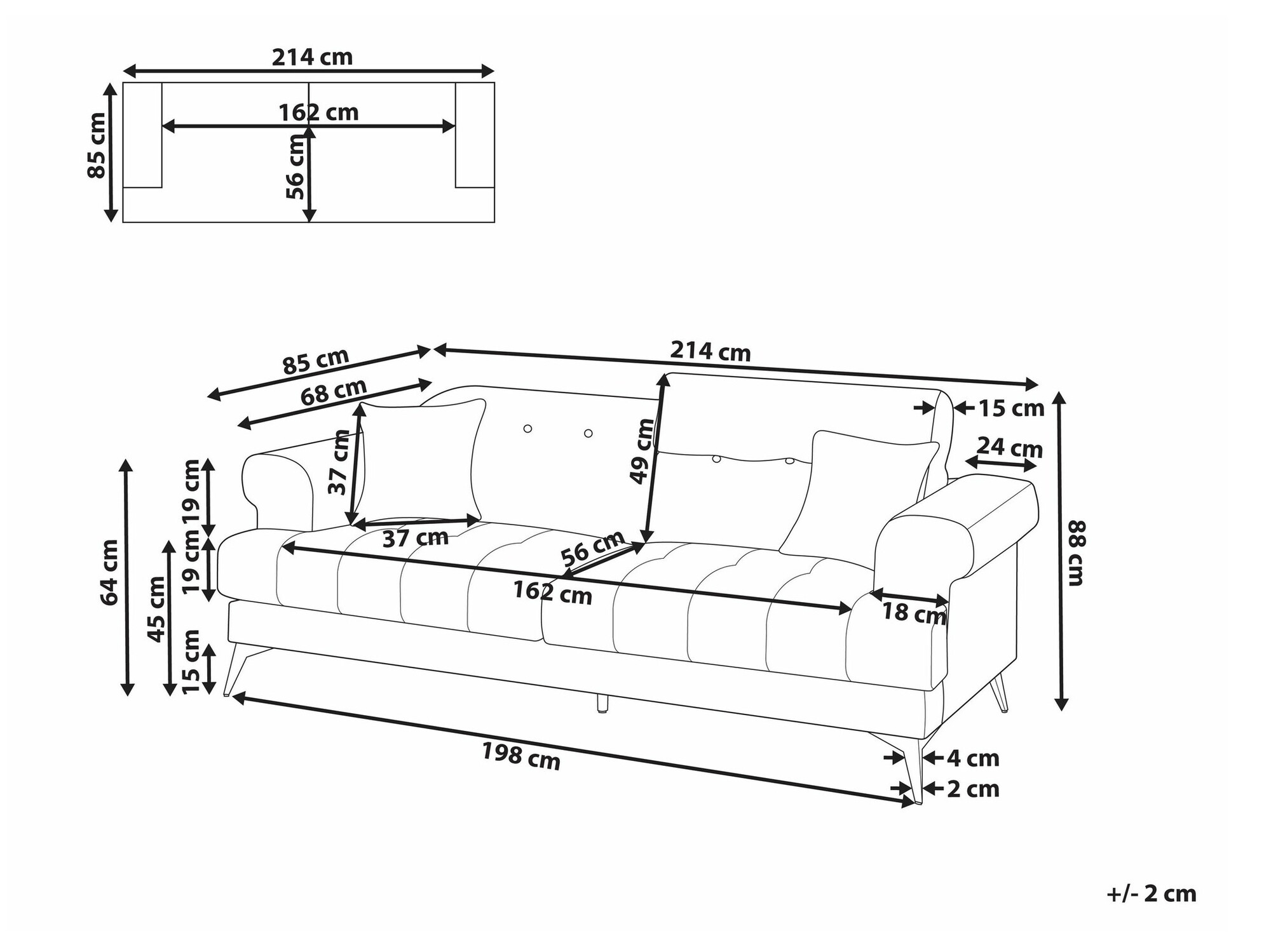 Sofa Berwyn 2435 (Belo)
