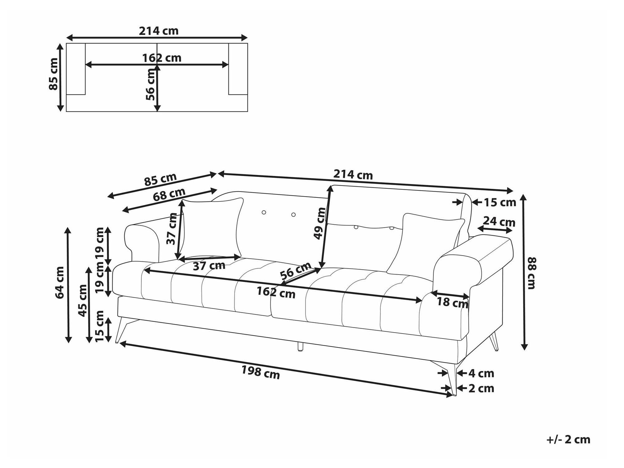 Sofa Berwyn 2435 (Taupe)