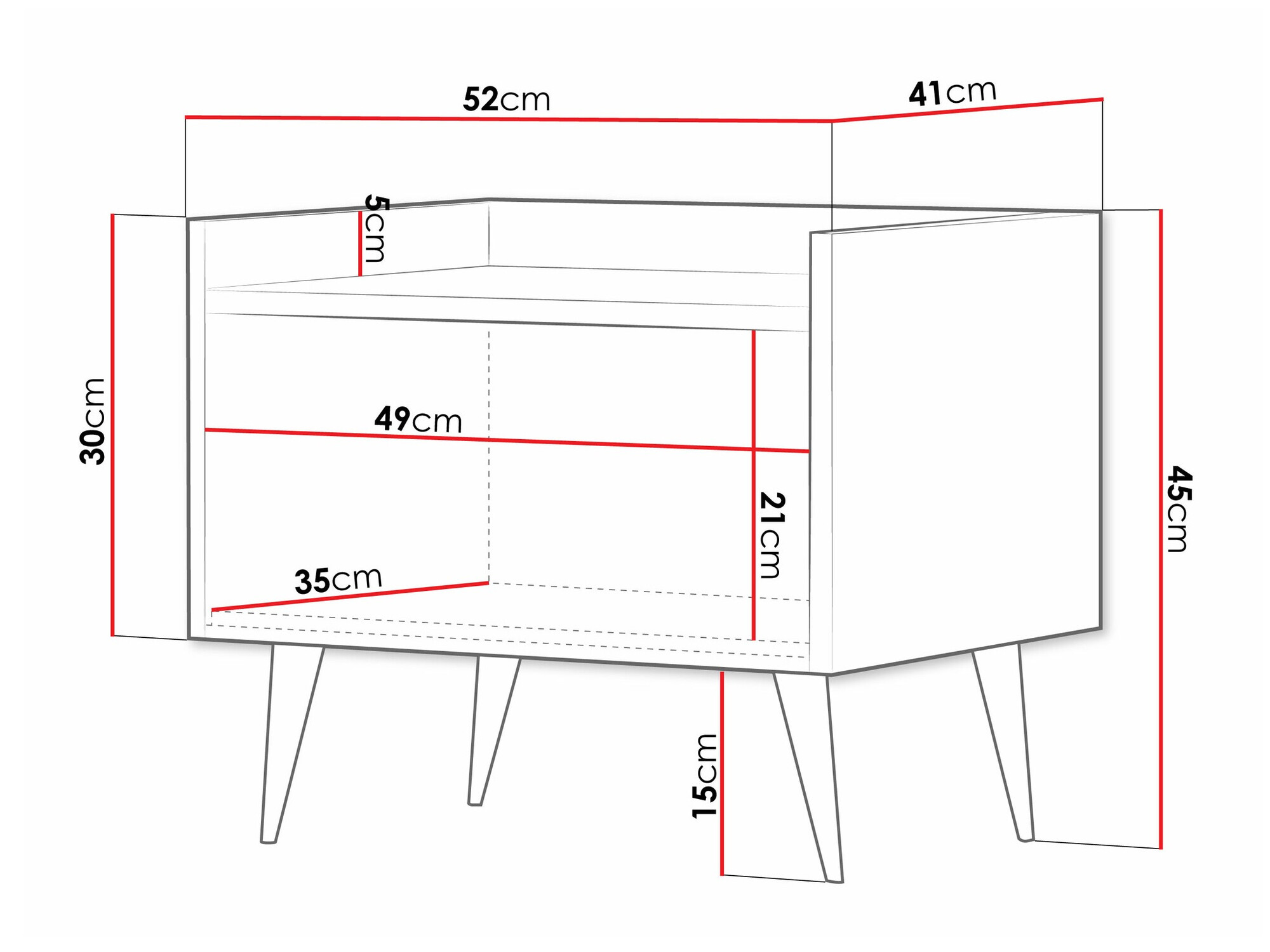 Noćni ormarić Mirfivu 107