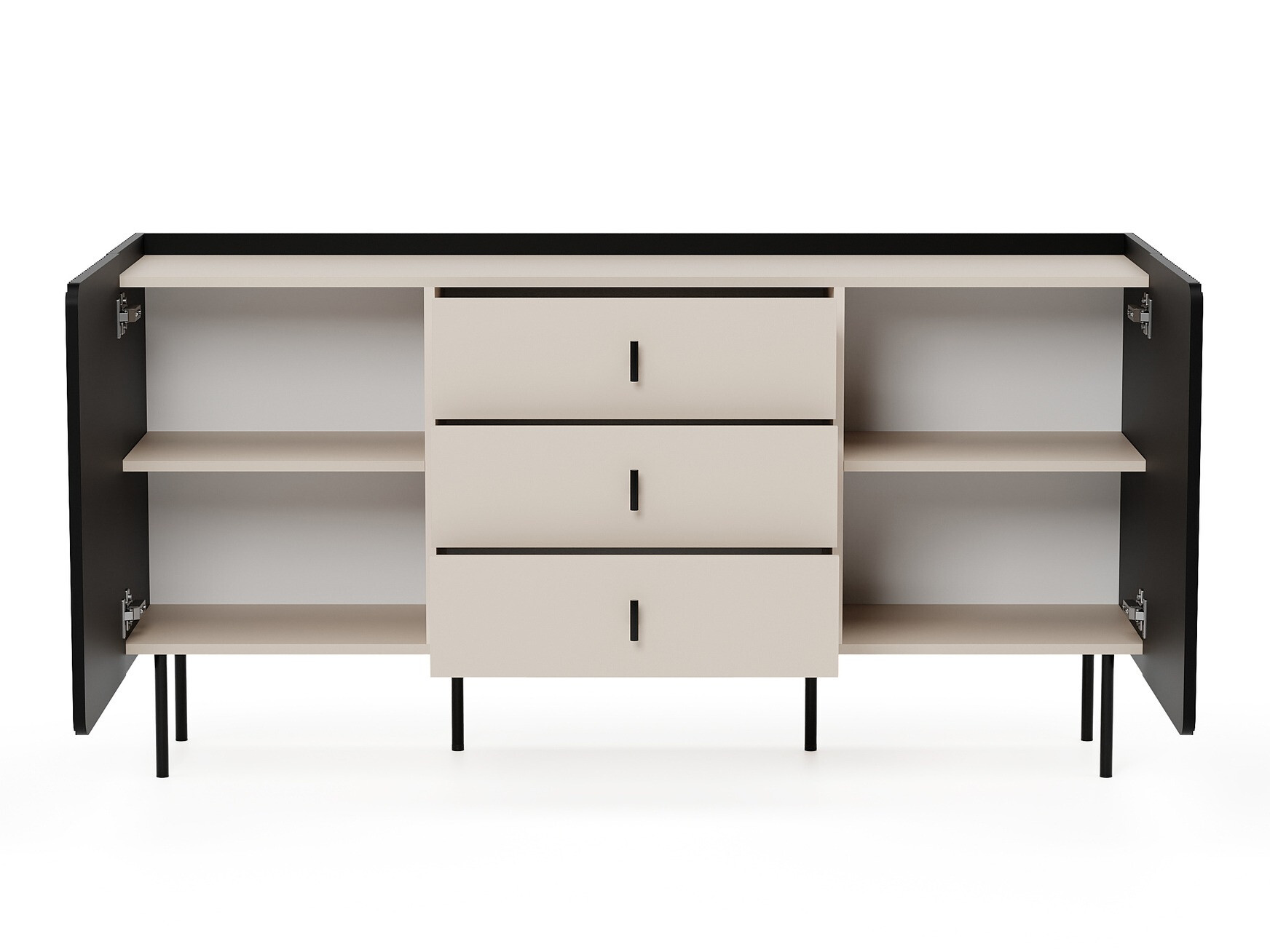 Komoda Mansfield 100 (Crno + Kašmir)