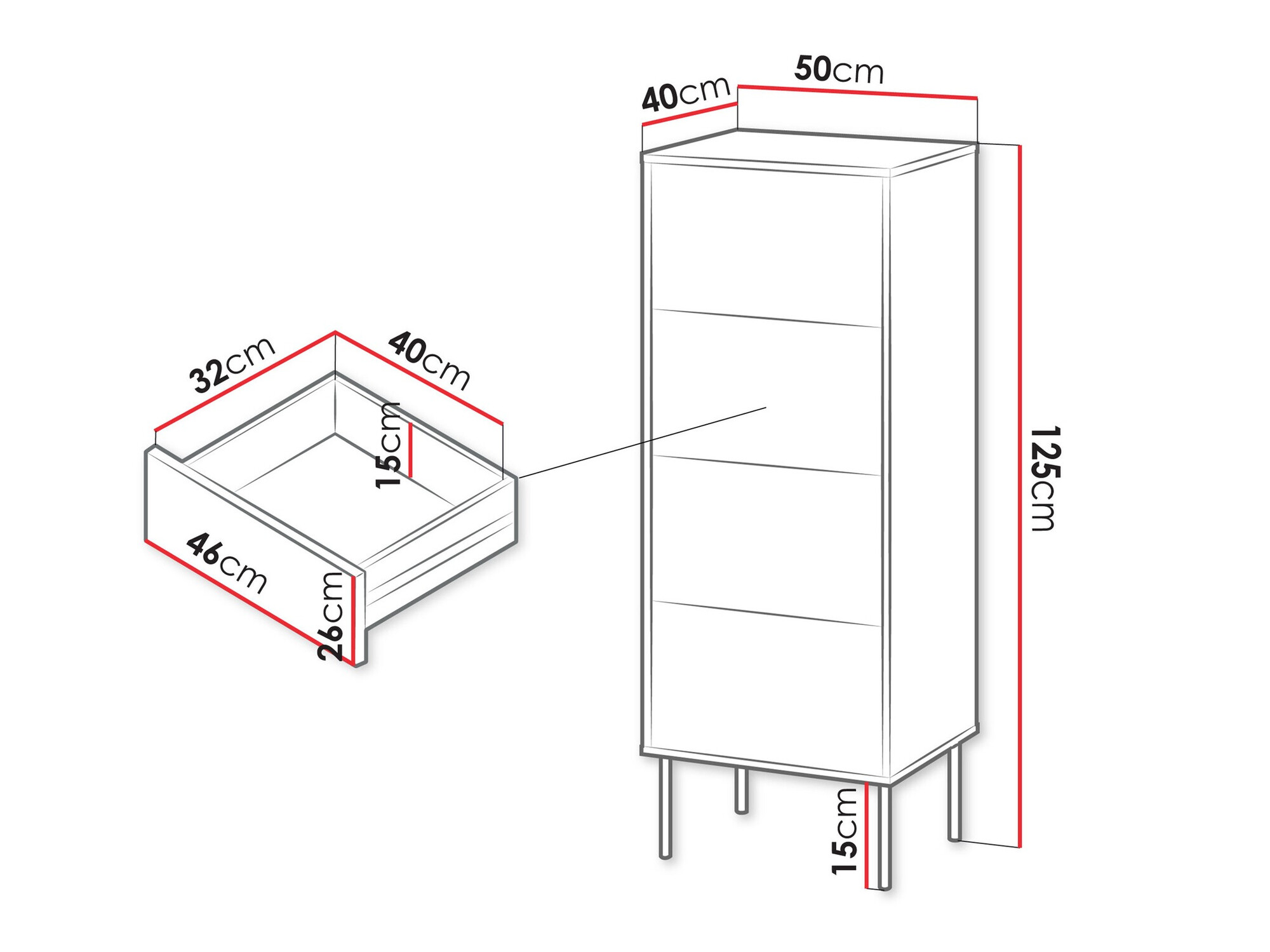 Komoda Tolete 102 (Zelena)