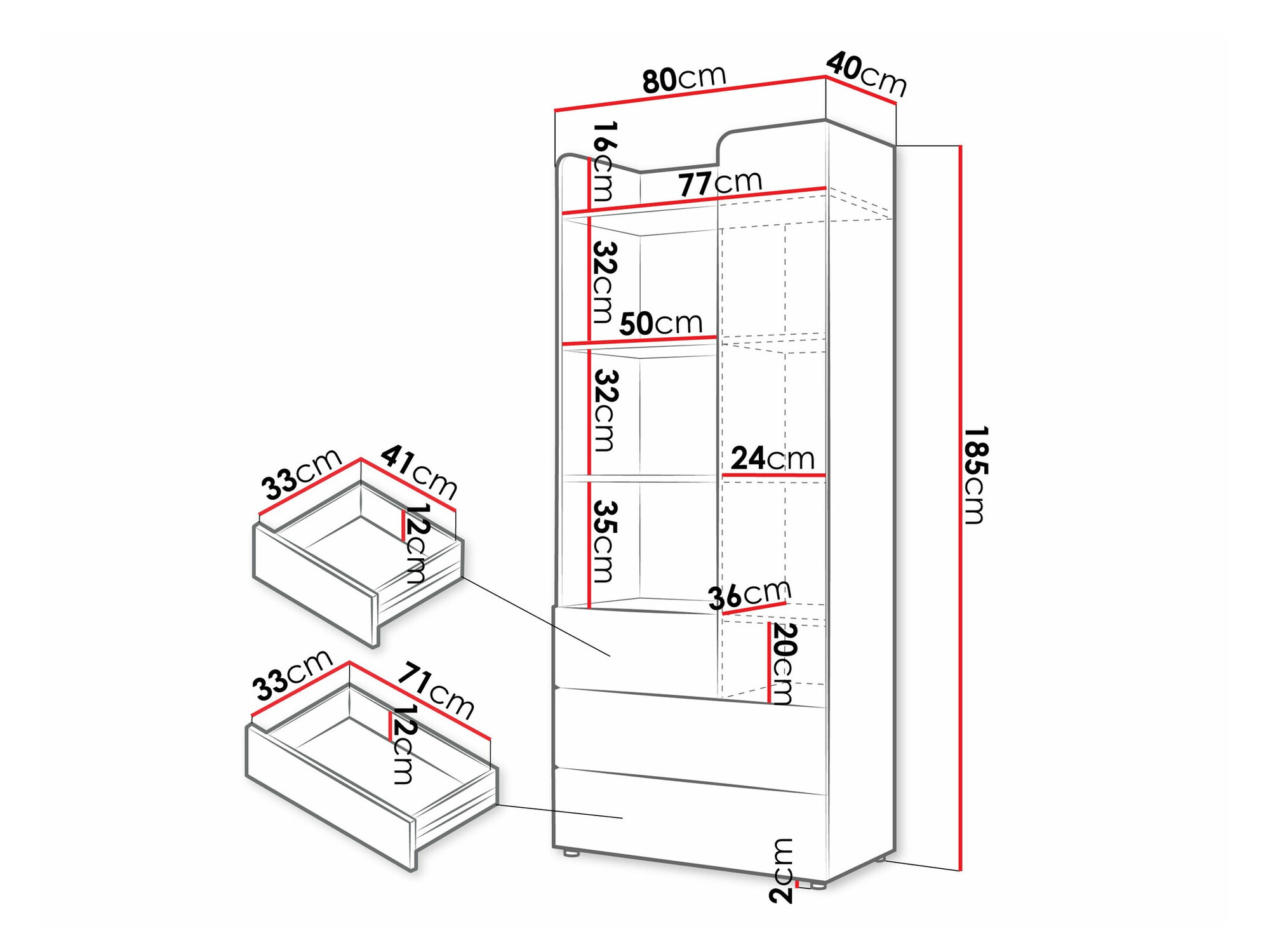 Polica Domcali 102 (Bež + Hrast)