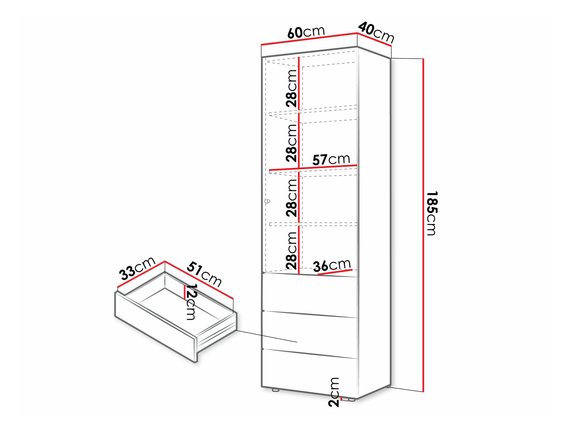 Polica Domcali 103 (Sivo + Hrast)