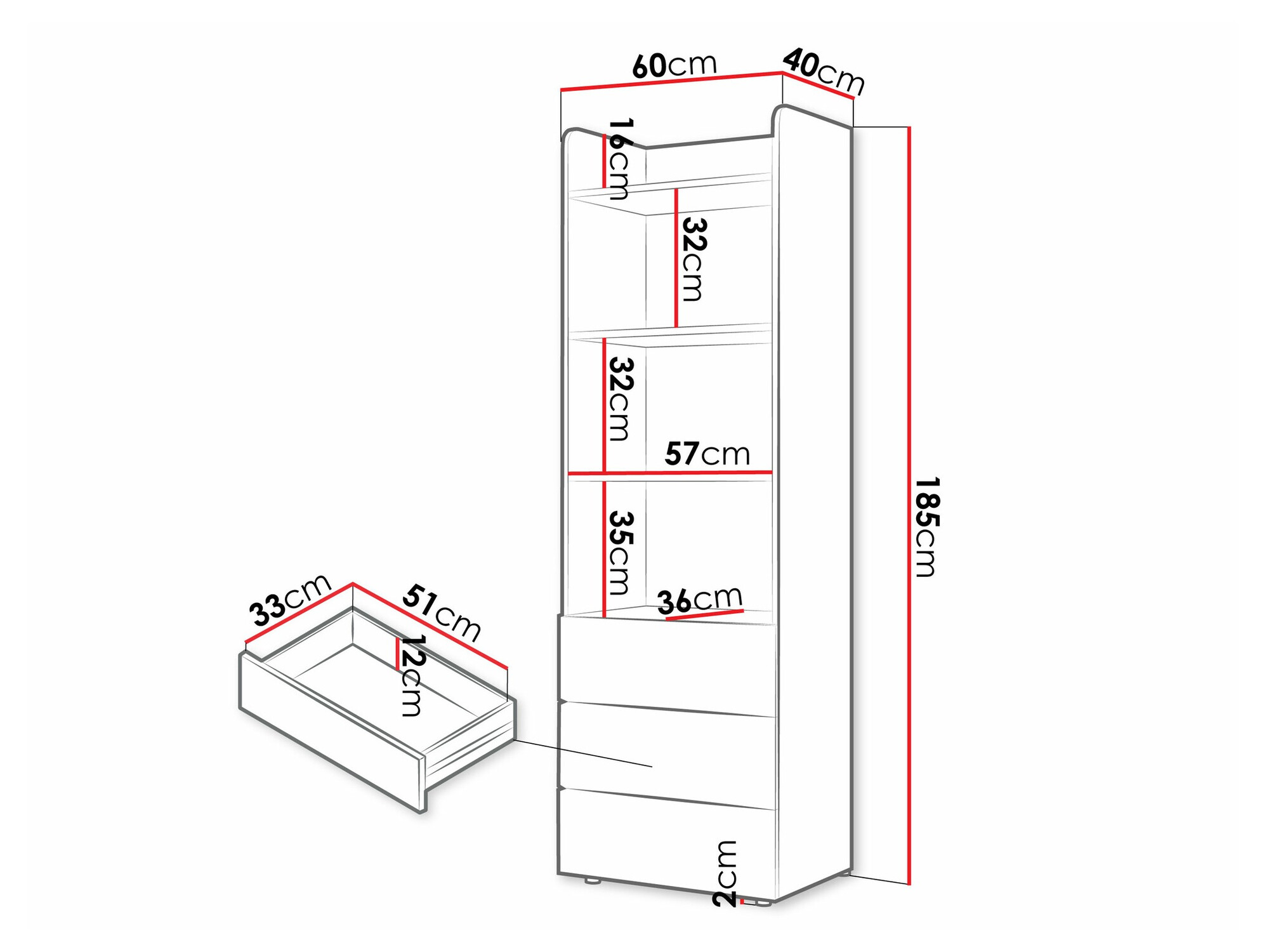 Polica Domcali 104 (Bež + Hrast)