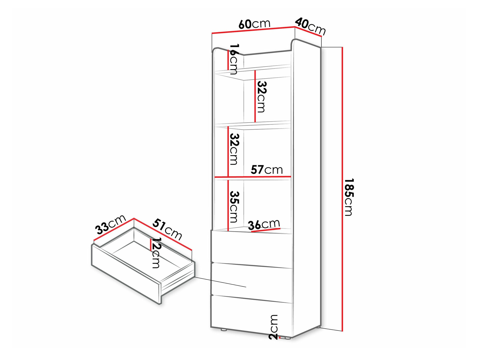 Polica Domcali 104 (Sivo + Hrast)