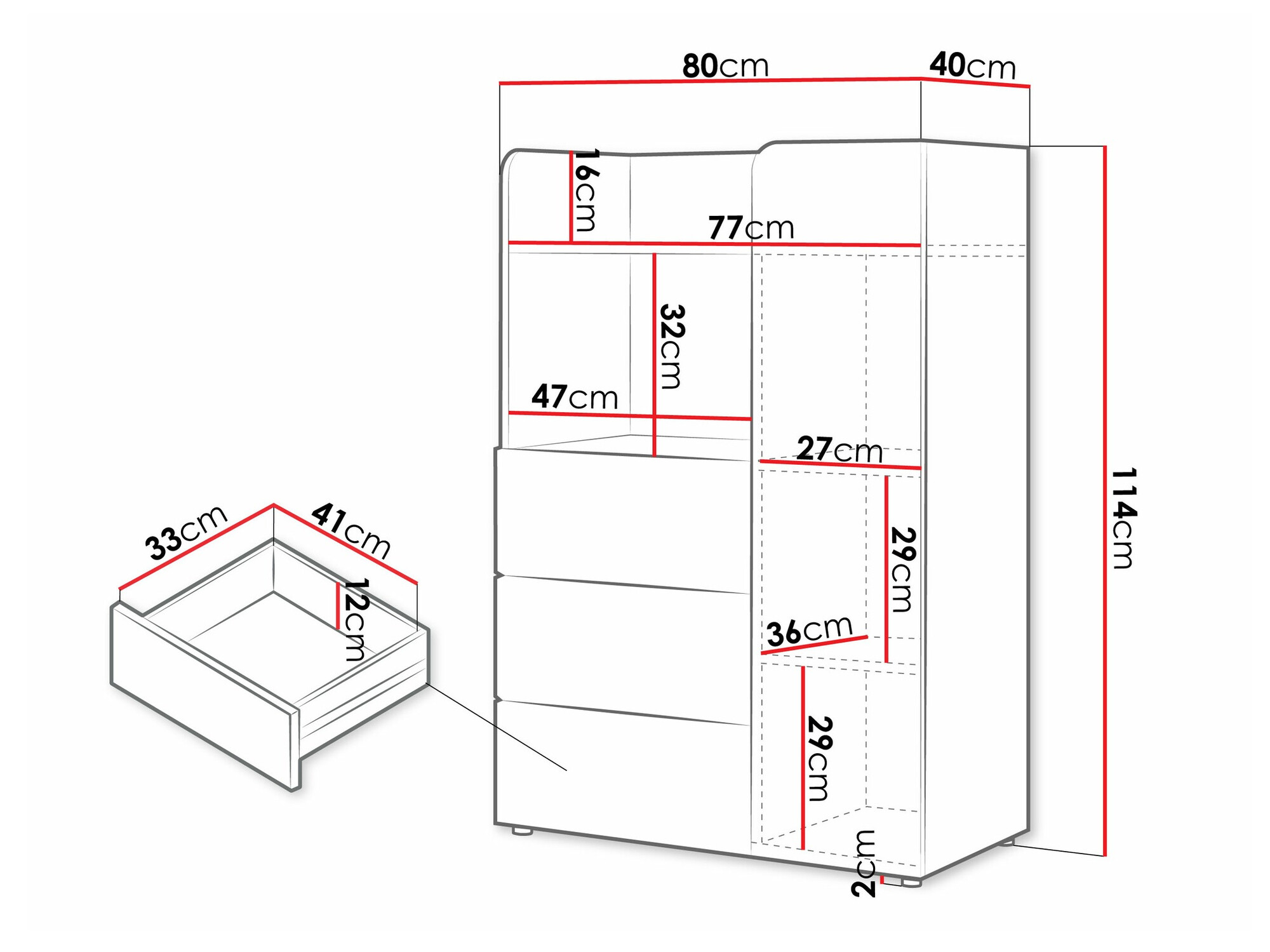 Polica Domcali 106 (Bež + Hrast)