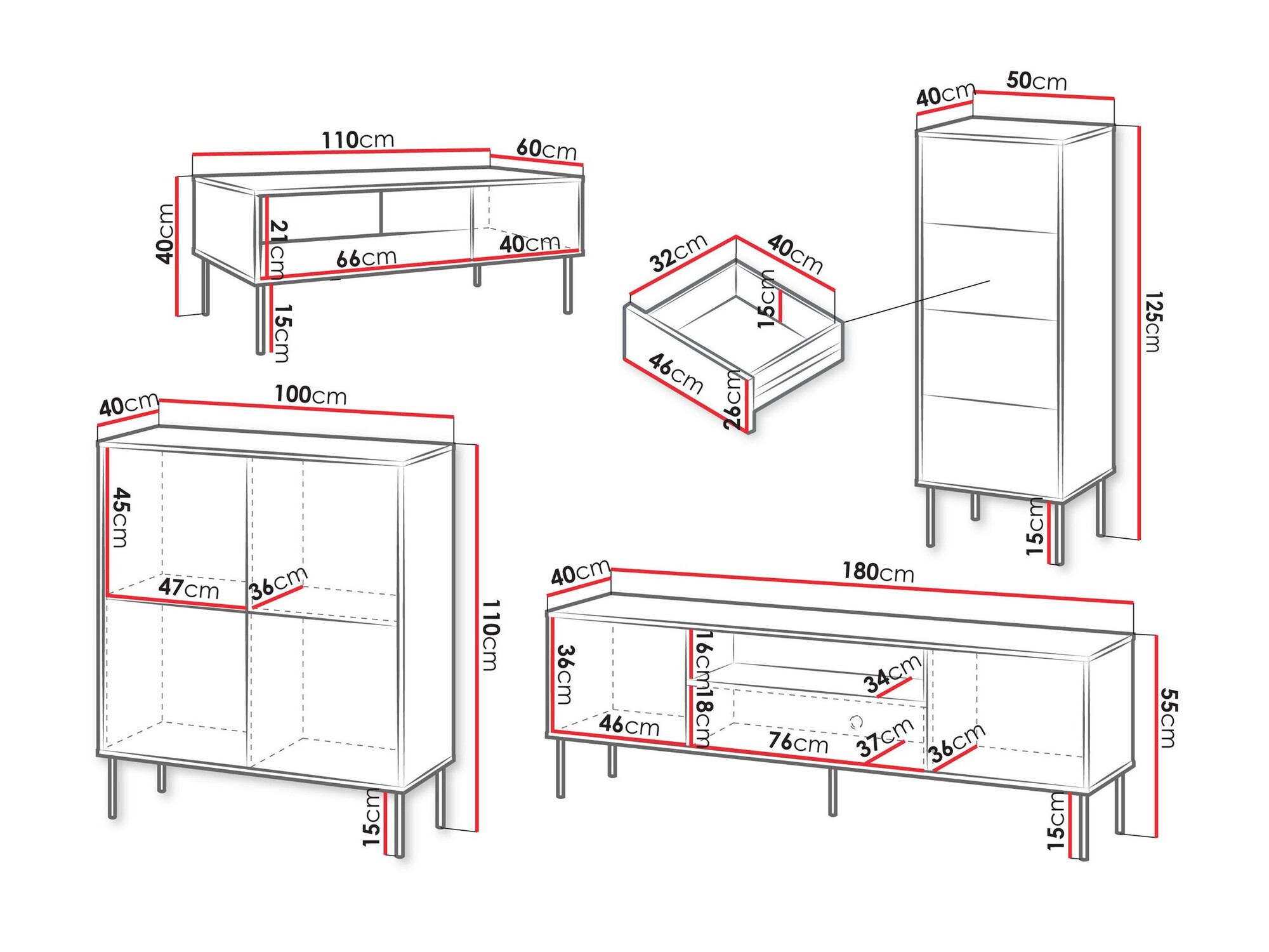 Set za dnevnu sobu Tolete 108 (Bež)