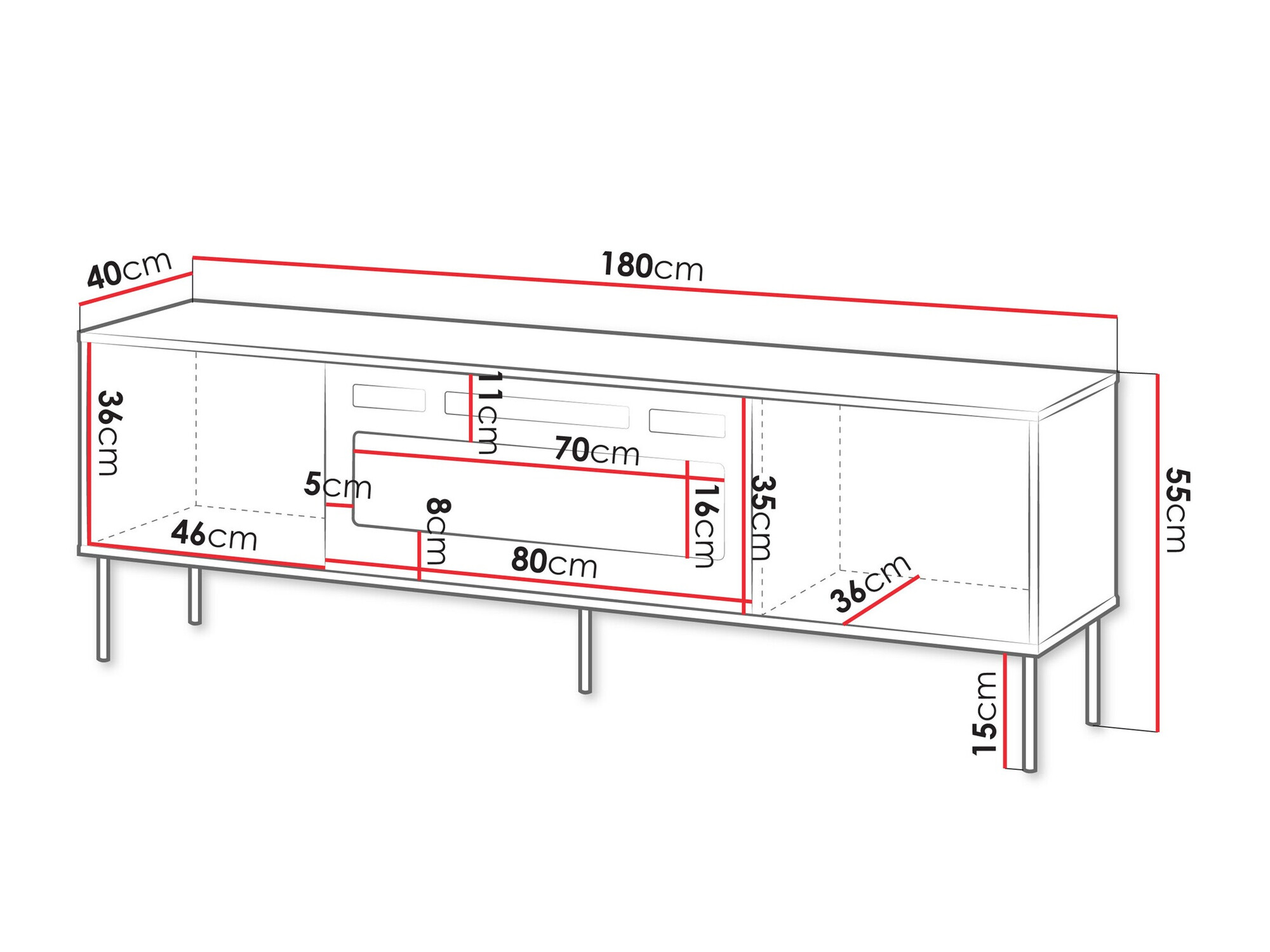 TV sto Tolete 107 (Bež)
