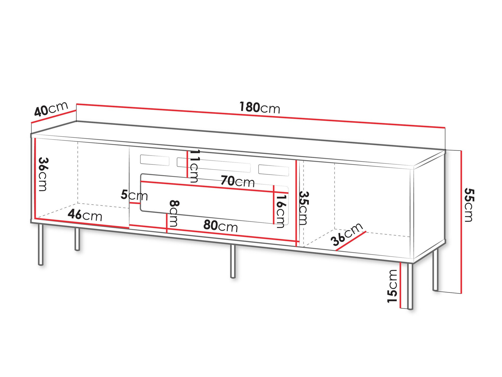 TV sto Tolete 107 (Zelena)