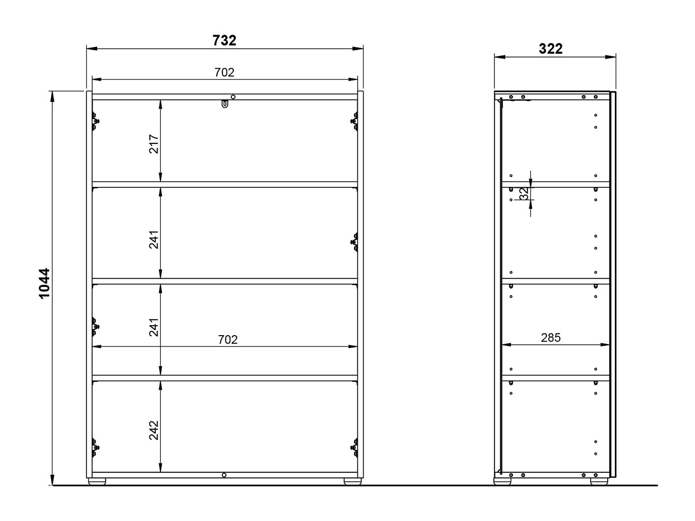 Polica za obuću Lircamu 100 (Прашњаво зелена)