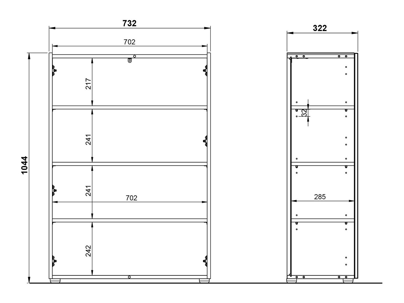 Set za hodnik Lircamu 101 (Belo)