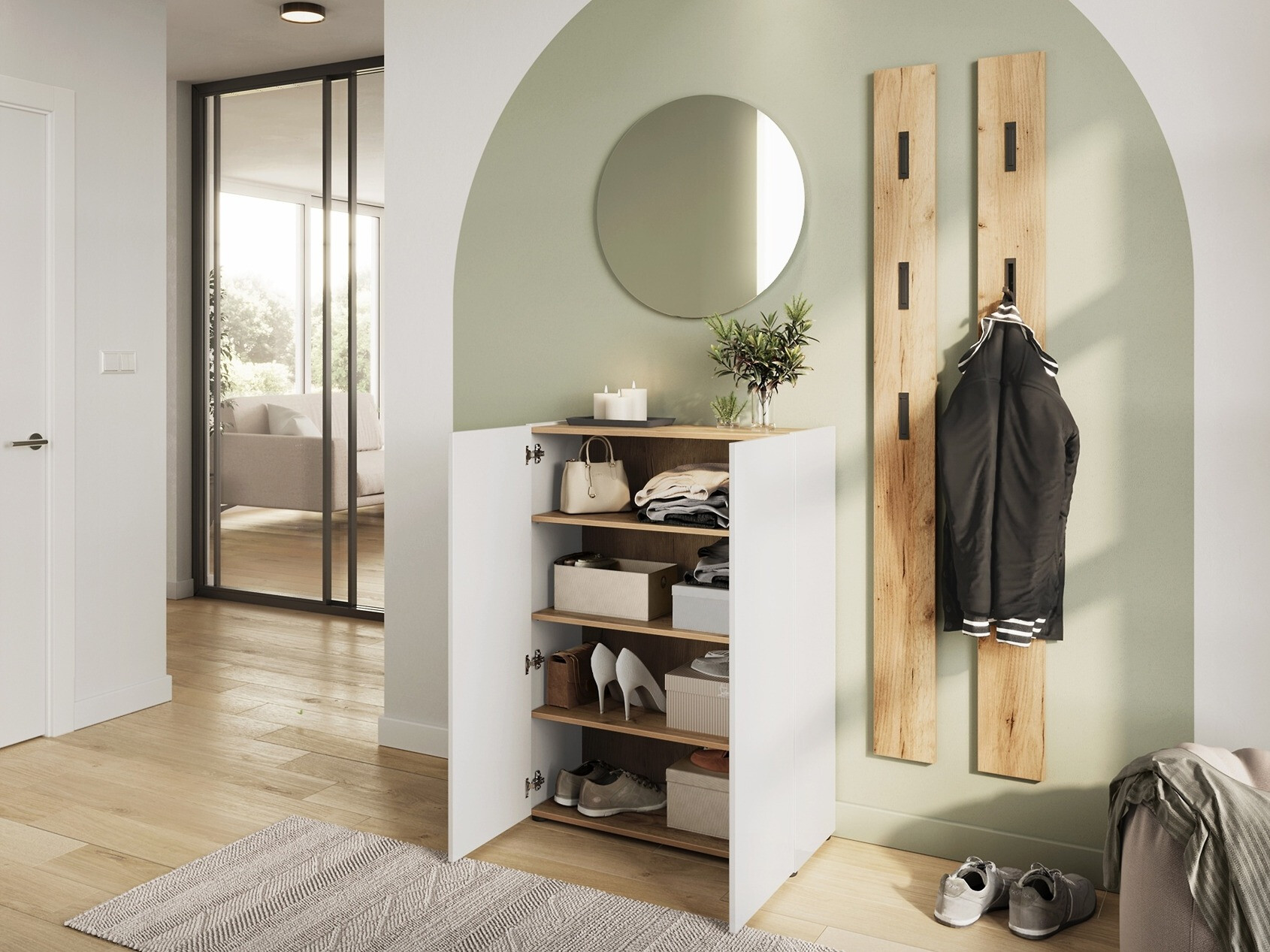 Set za hodnik Lircamu 101 (Belo)