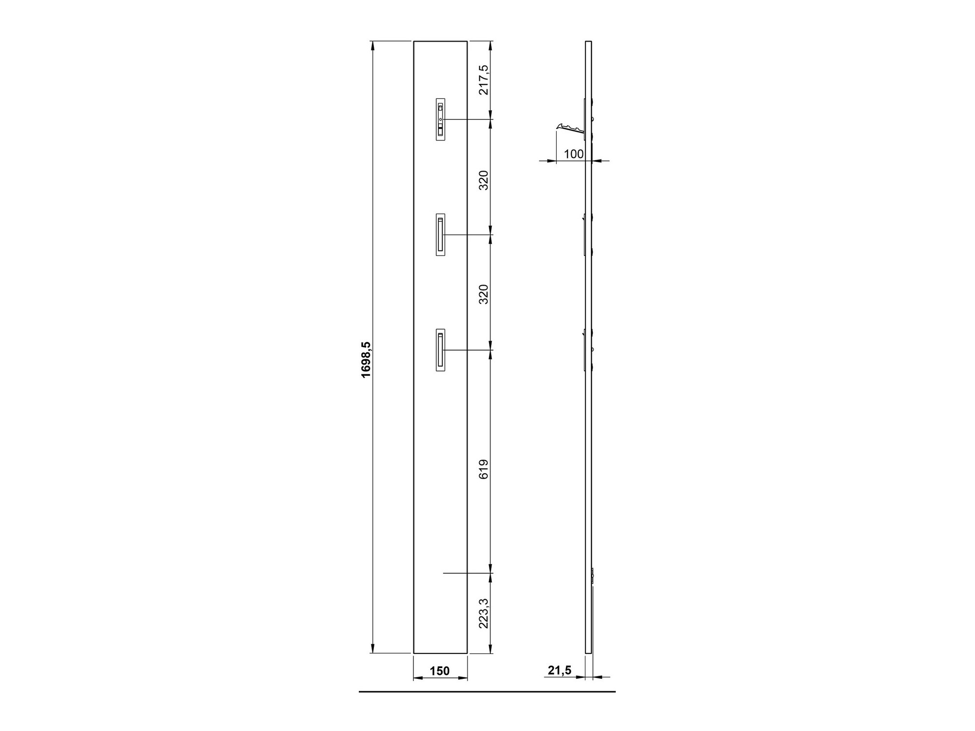 Set za hodnik Lircamu 102 (Belo)