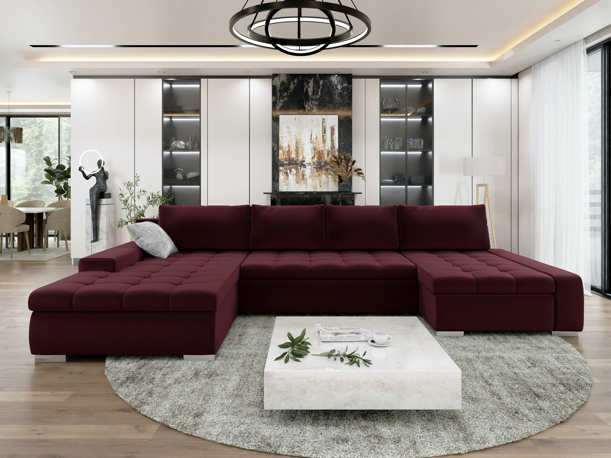 Ugaona sofa Comfivo 248 (Venus Velvet 2932 + Miu 2059)