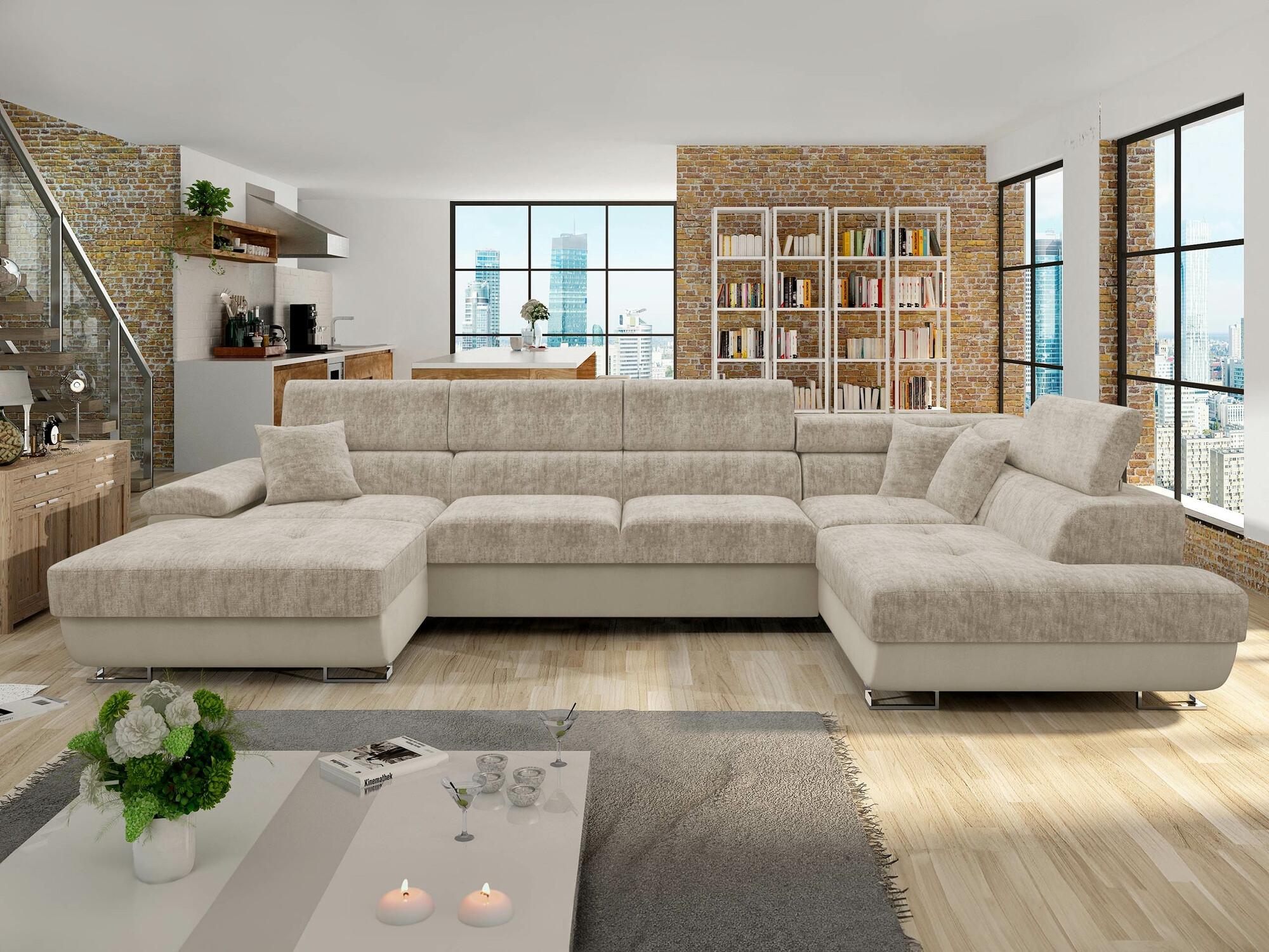 Ugaona sofa Comfivo 249 (Venus Velvet 2927 + Miu 2041)