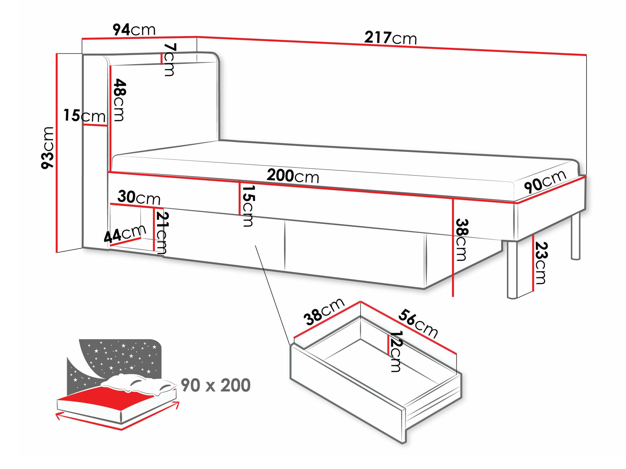 Krevet Domcali 113 (Bež)