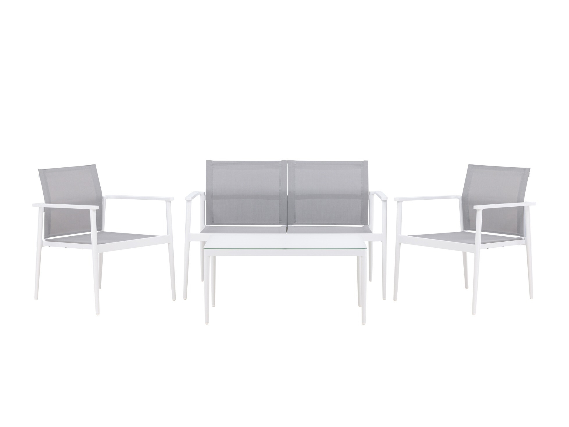 Set baštenskog nameštaja Dallas 4632 (Belo + Sivo)