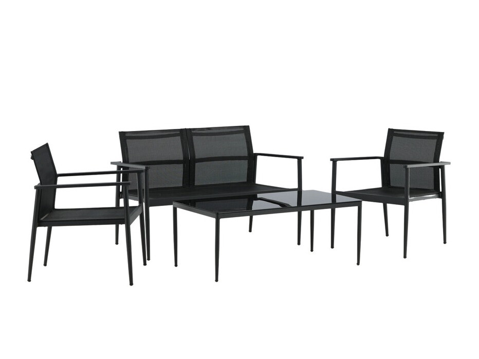 Set baštenskog nameštaja Dallas 4632 (Crno)
