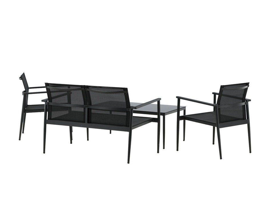 Set baštenskog nameštaja Dallas 4632 (Crno)