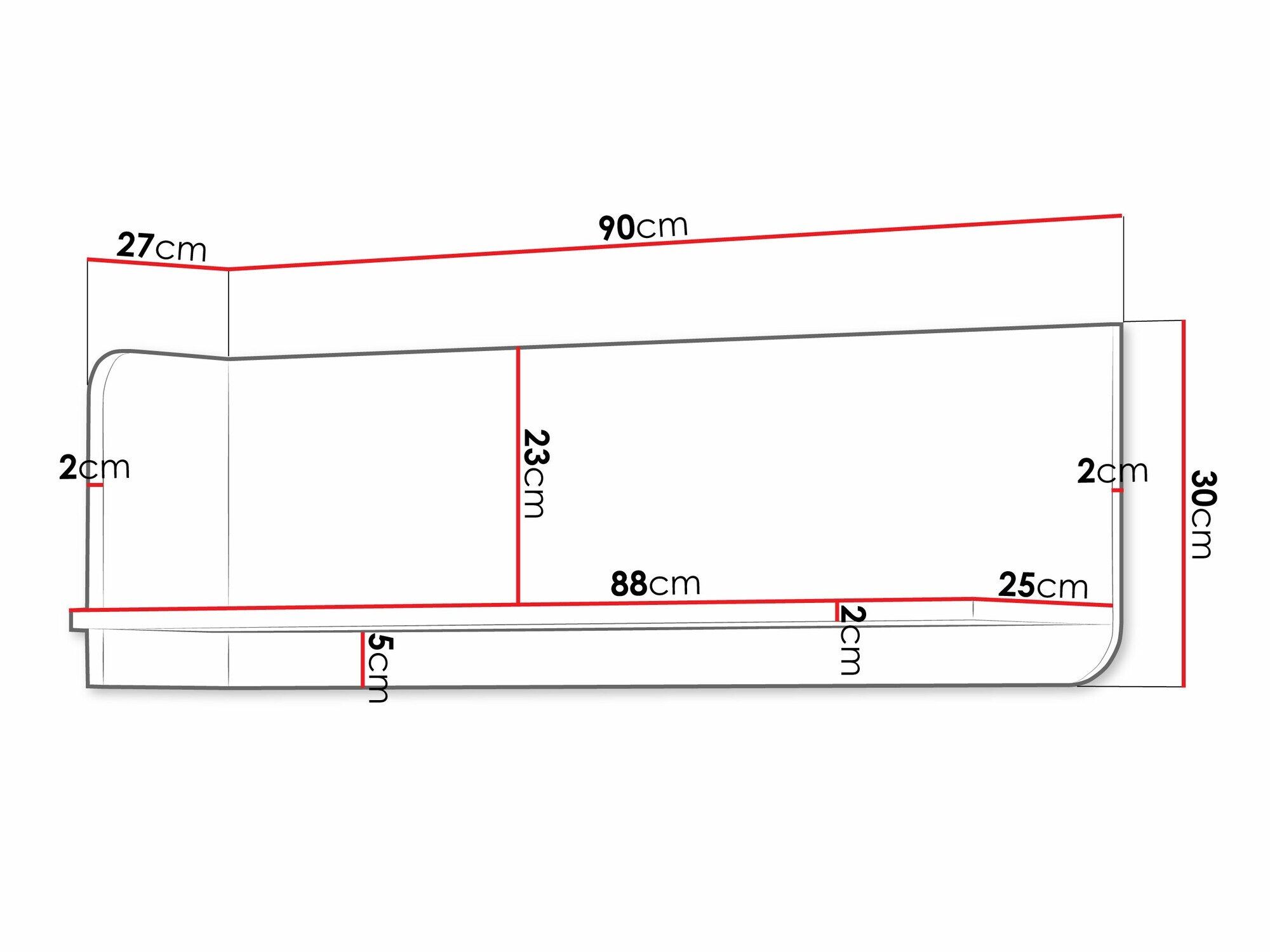 Zidna polica Domcali 112