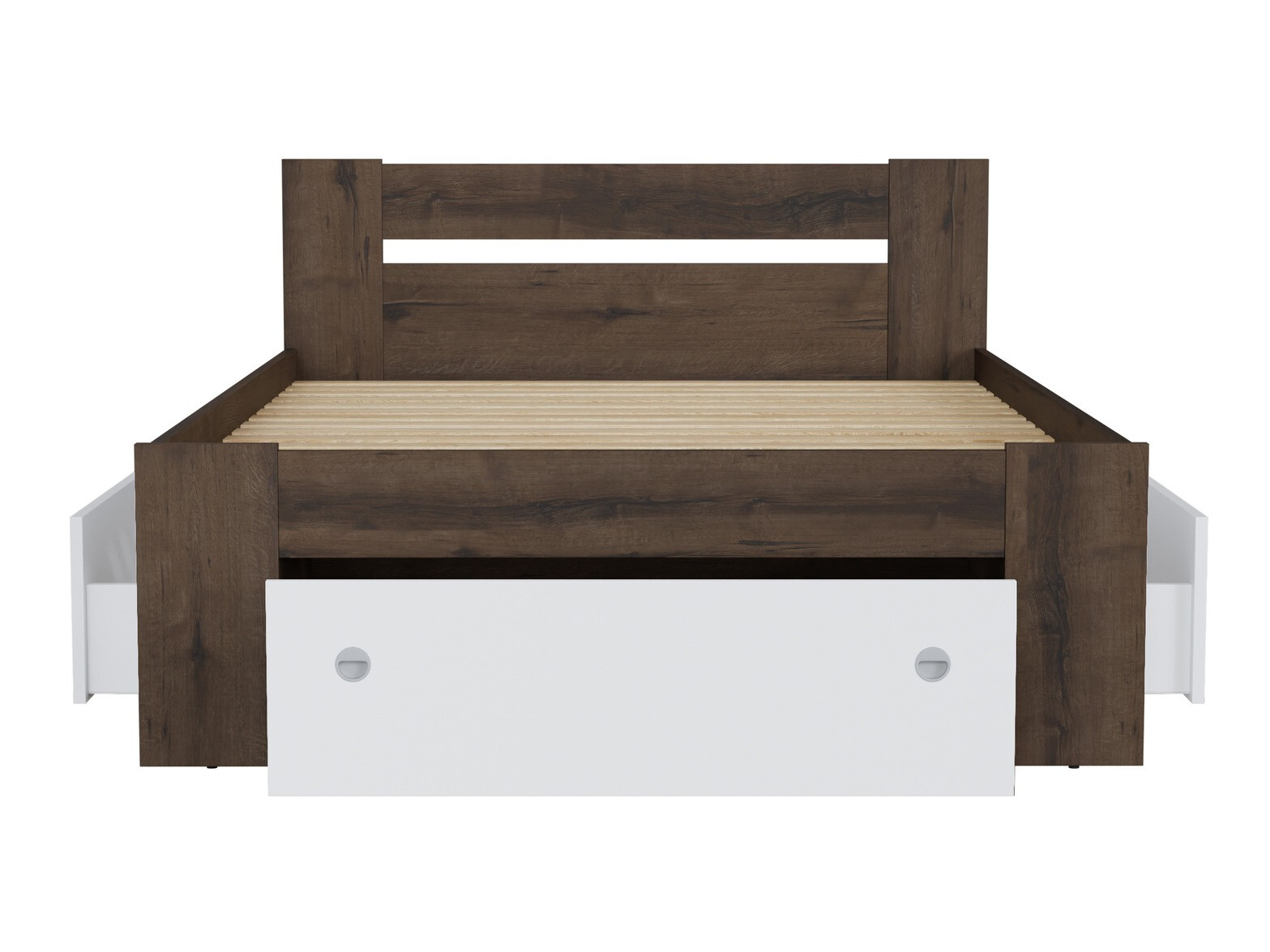 Krevet Novsore 130 (Tamni hrast)