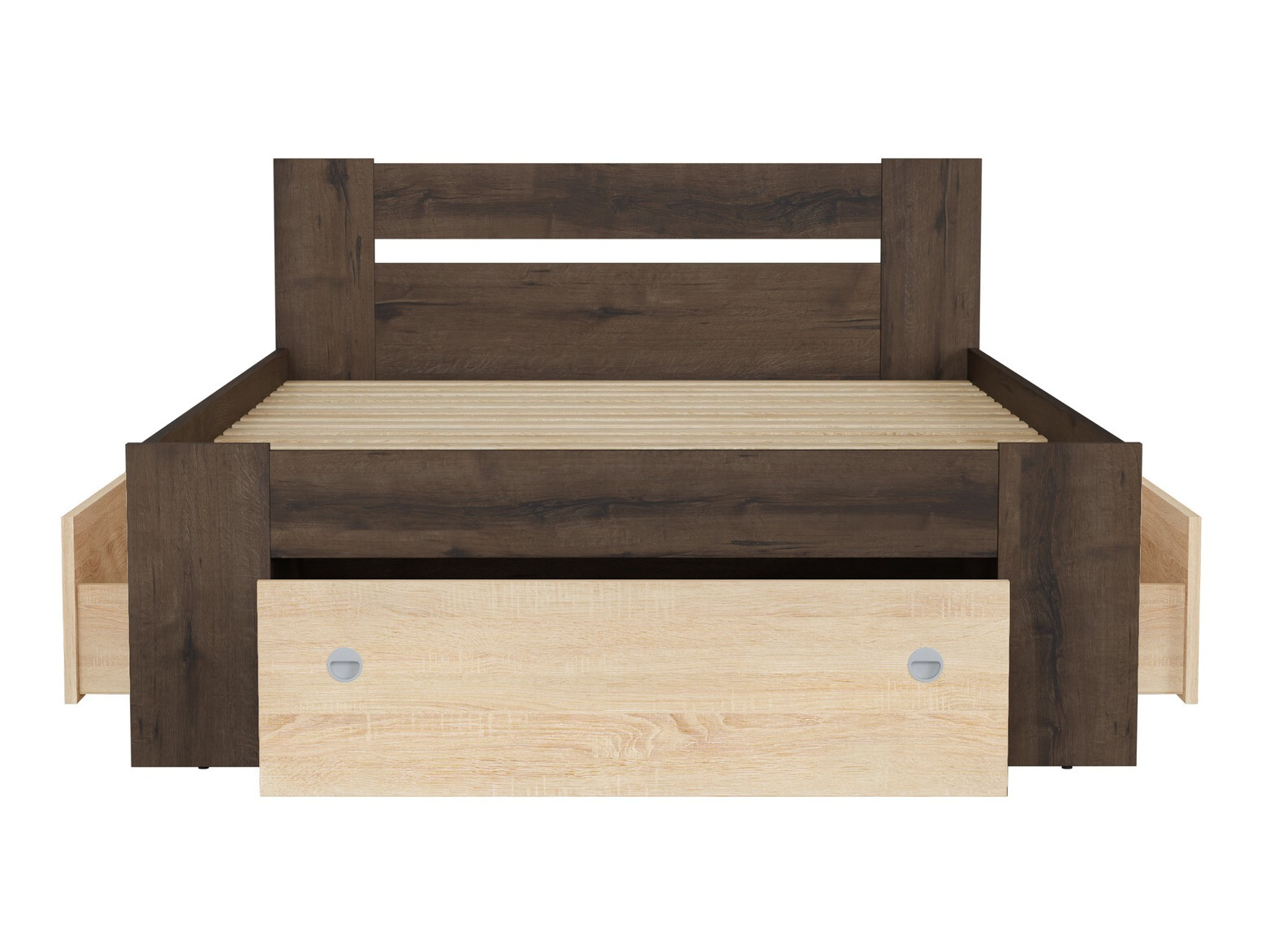 Krevet Novsore 130 (Tamni hrast)