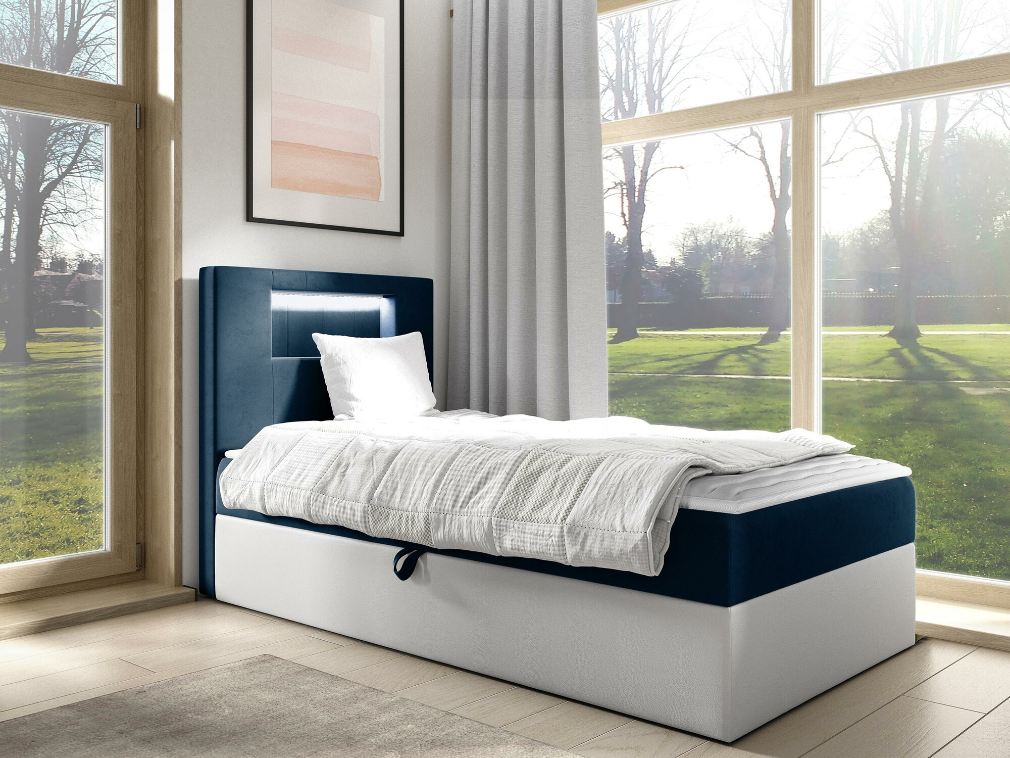 Boxspring krevet Baltimore 169 (Soft 017 + Fresh 11)