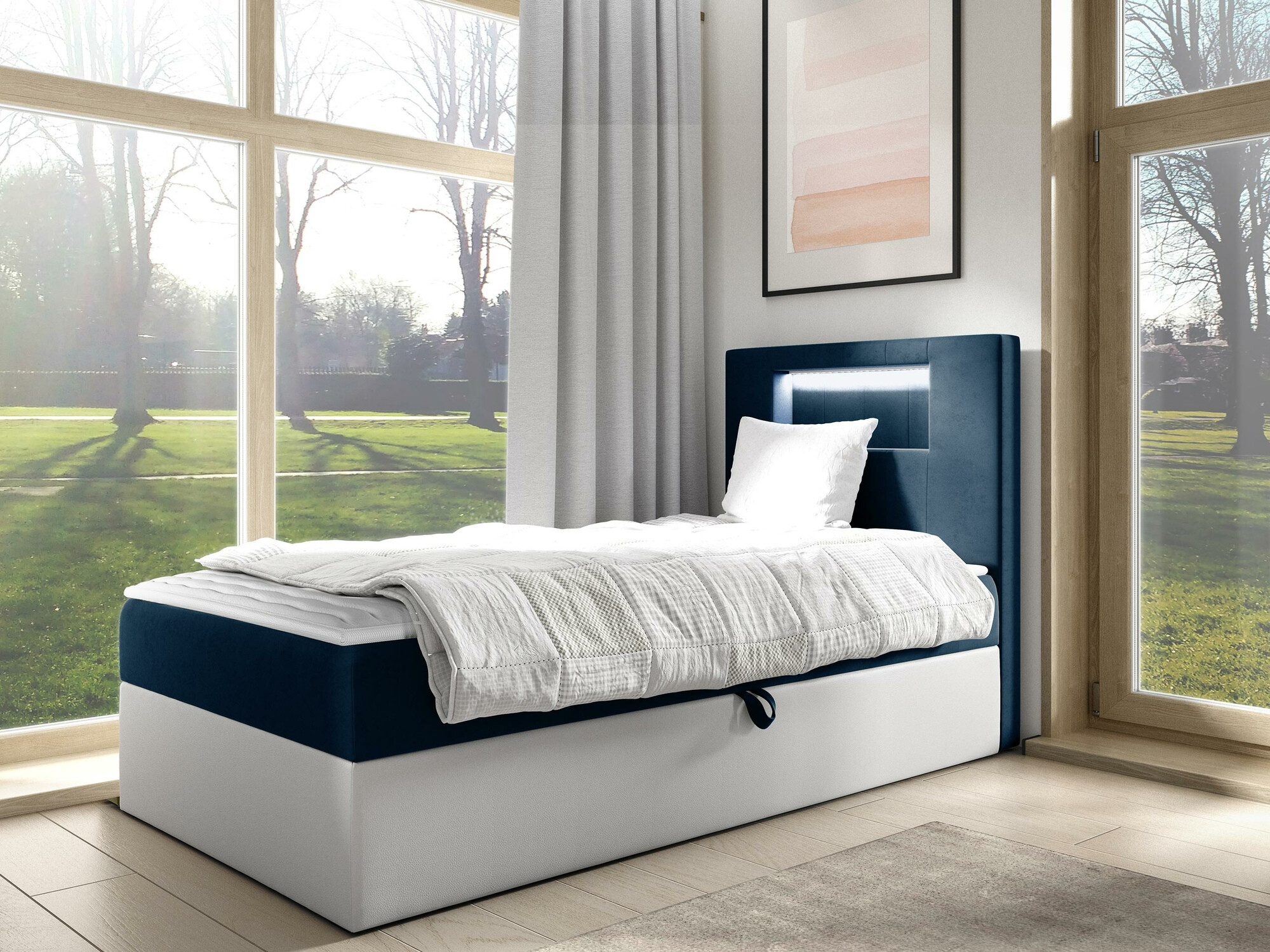 Boxspring krevet Baltimore 169 (Soft 017 + Fresh 11)