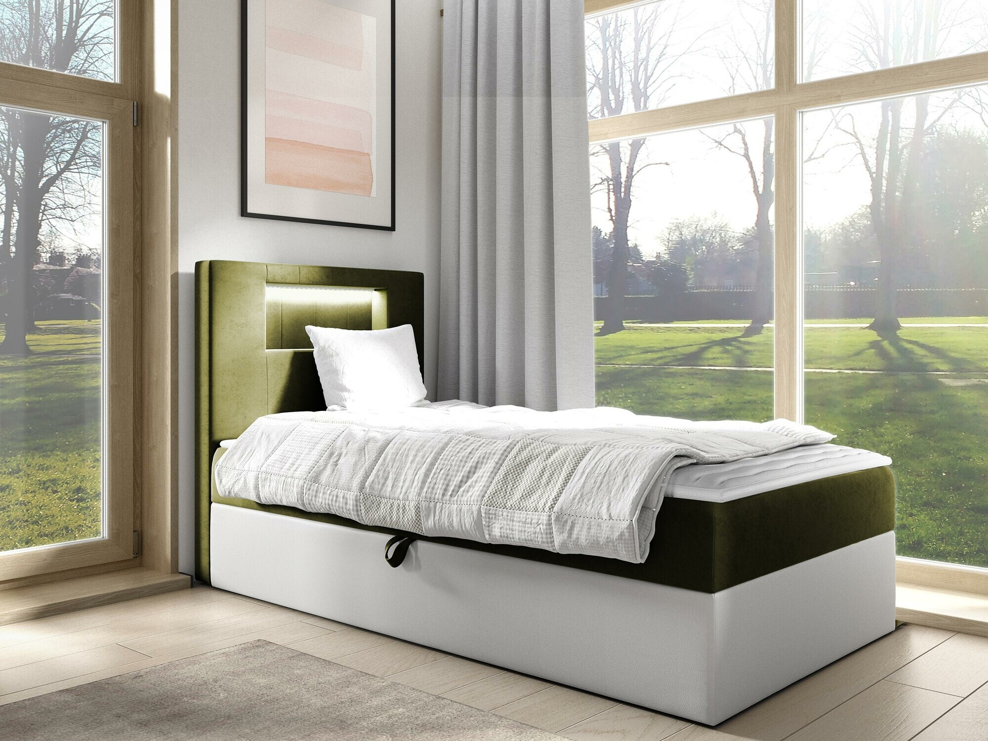 Boxspring krevet Baltimore 169 (Soft 017 + Fresh 12)