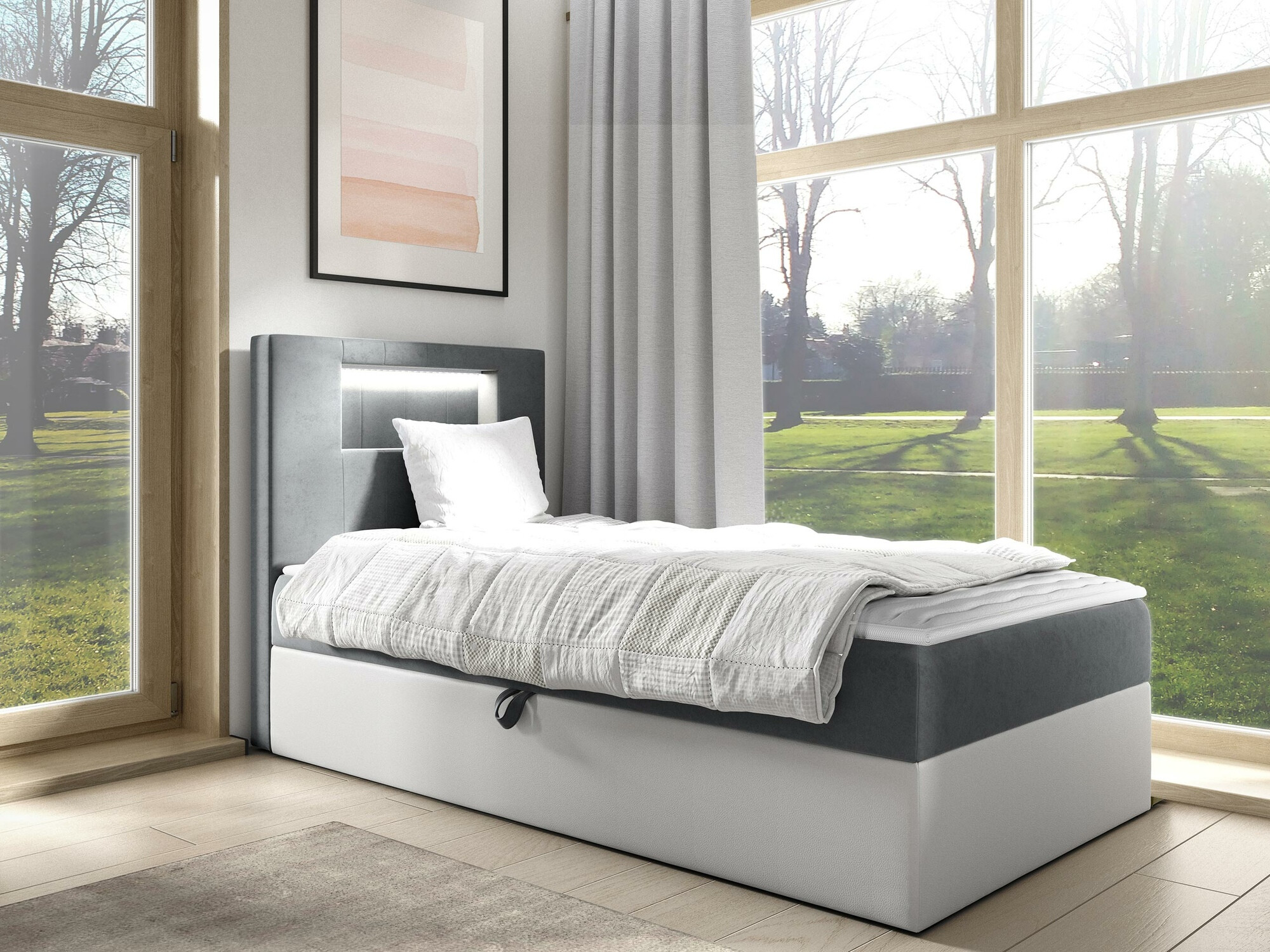 Boxspring krevet Baltimore 169 (Soft 017 + Fresh 14)