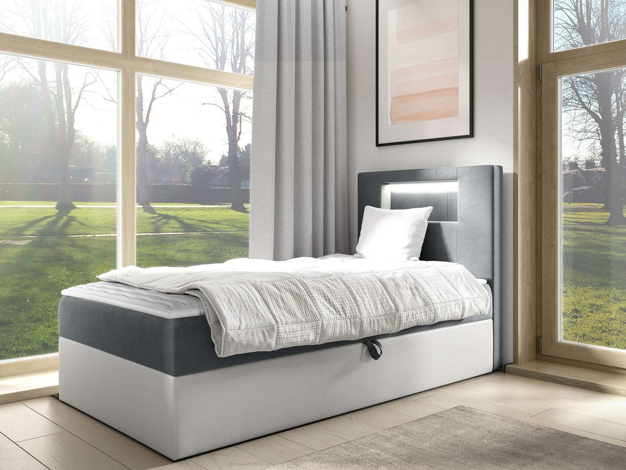 Boxspring krevet Baltimore 169 (Soft 017 + Fresh 14)