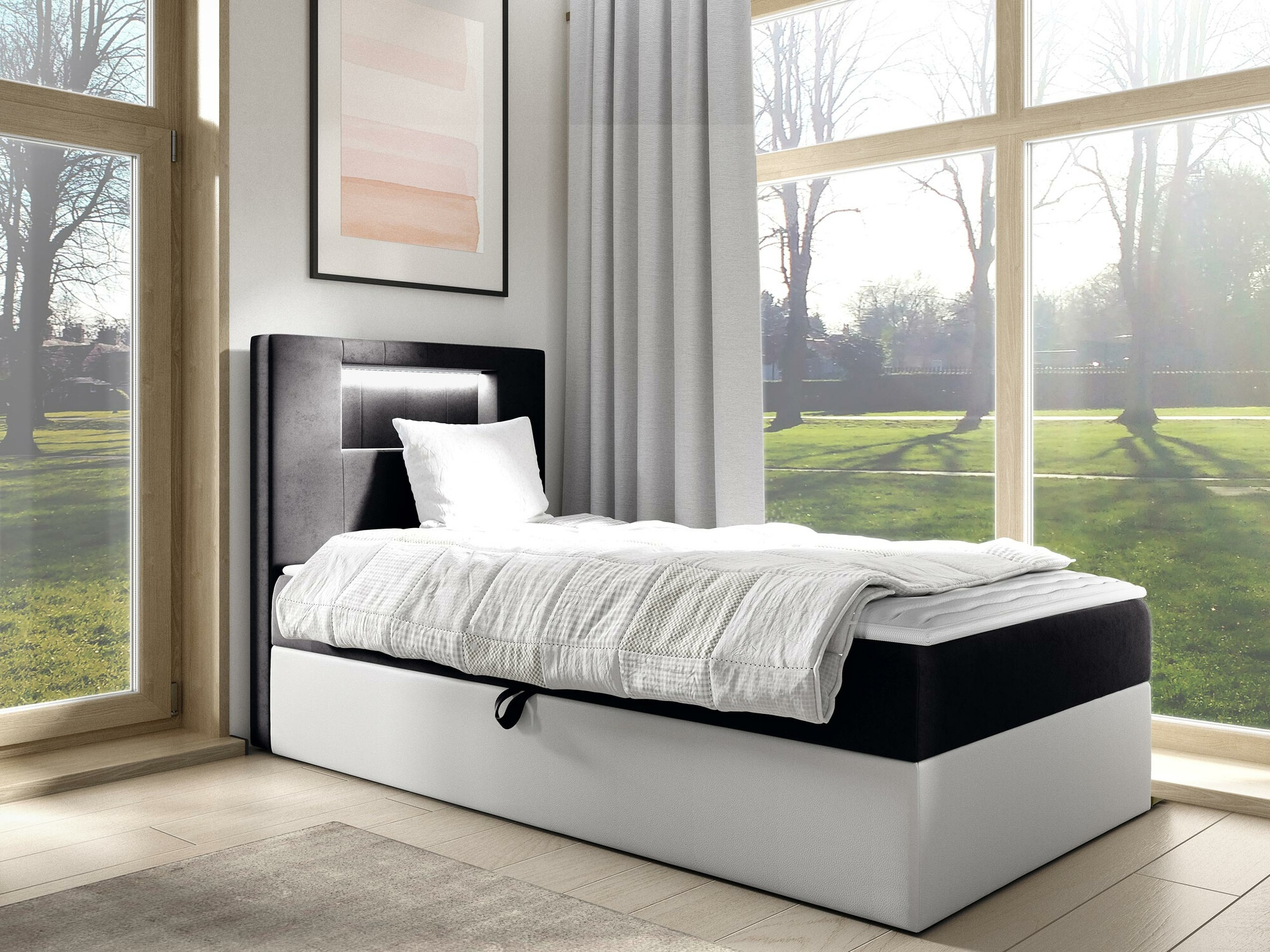 Boxspring krevet Baltimore 169 (Soft 017 + Fresh 17)