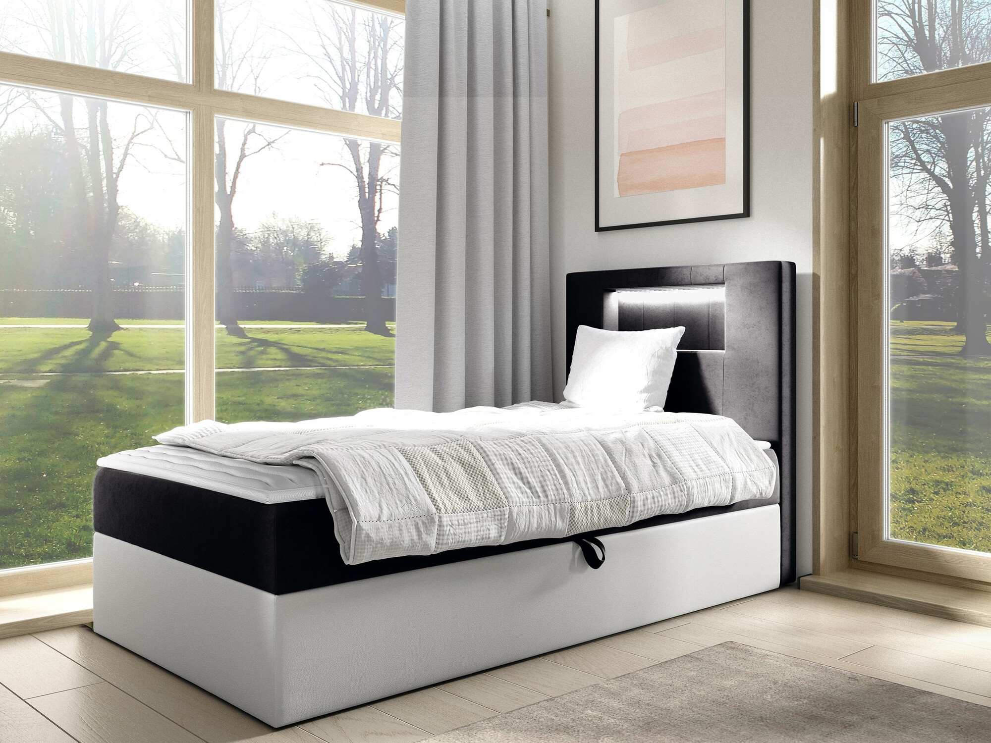 Boxspring krevet Baltimore 169 (Soft 017 + Fresh 17)