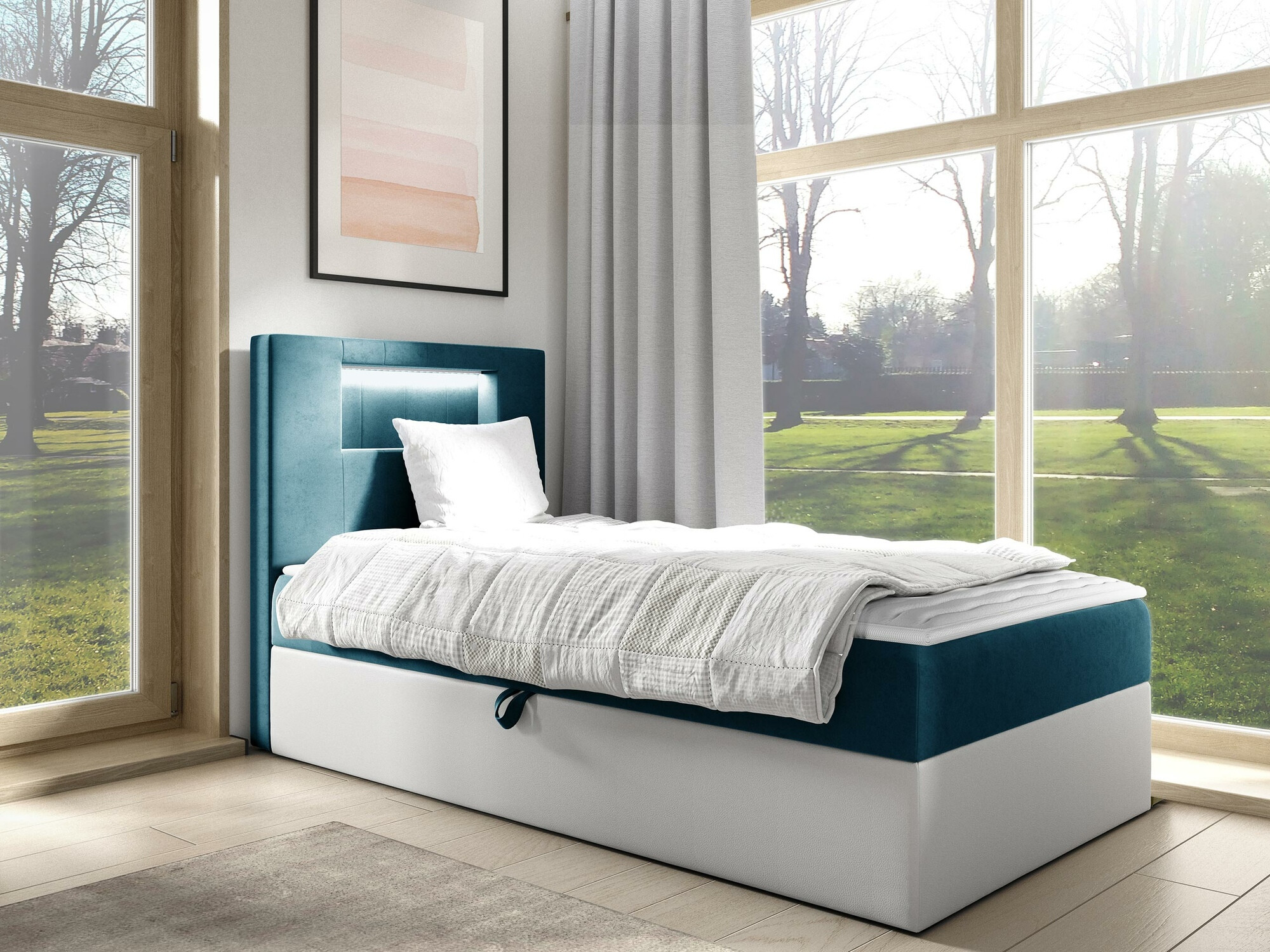 Boxspring krevet Baltimore 169 (Soft 017 + Fresh 34)