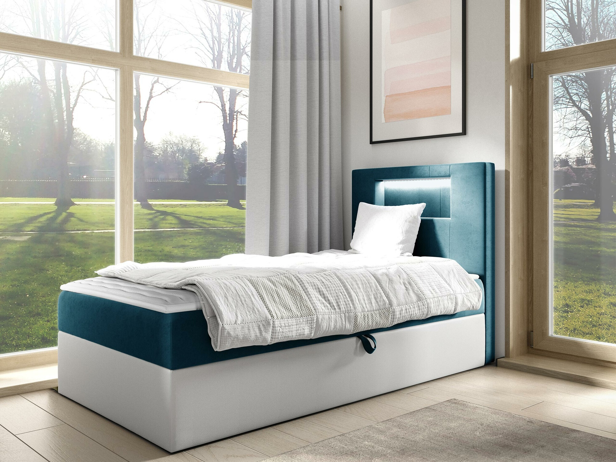 Boxspring krevet Baltimore 169 (Soft 017 + Fresh 34)