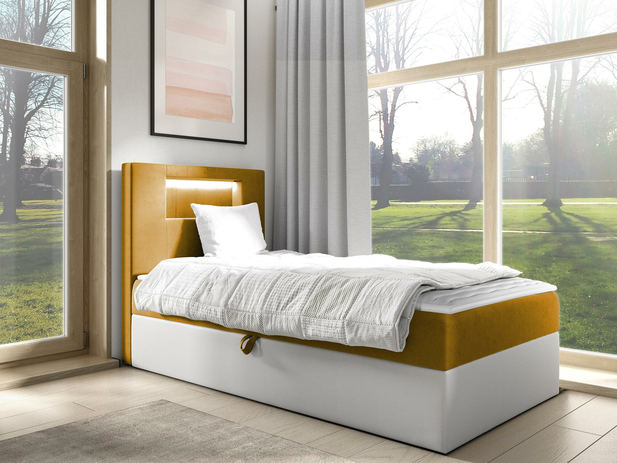 Boxspring krevet Baltimore 169 (Soft 017 + Fresh 37)