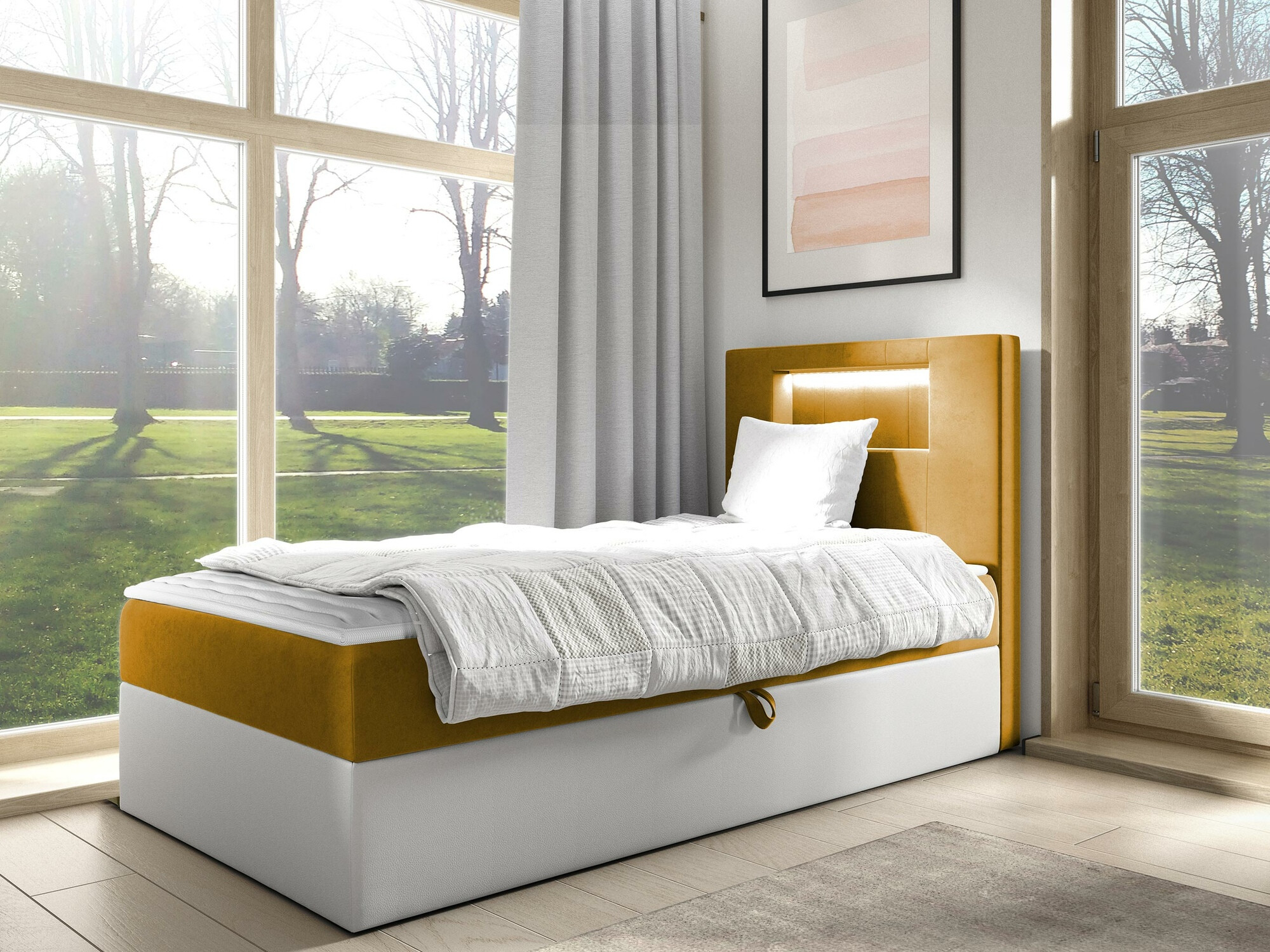 Boxspring krevet Baltimore 169 (Soft 017 + Fresh 37)