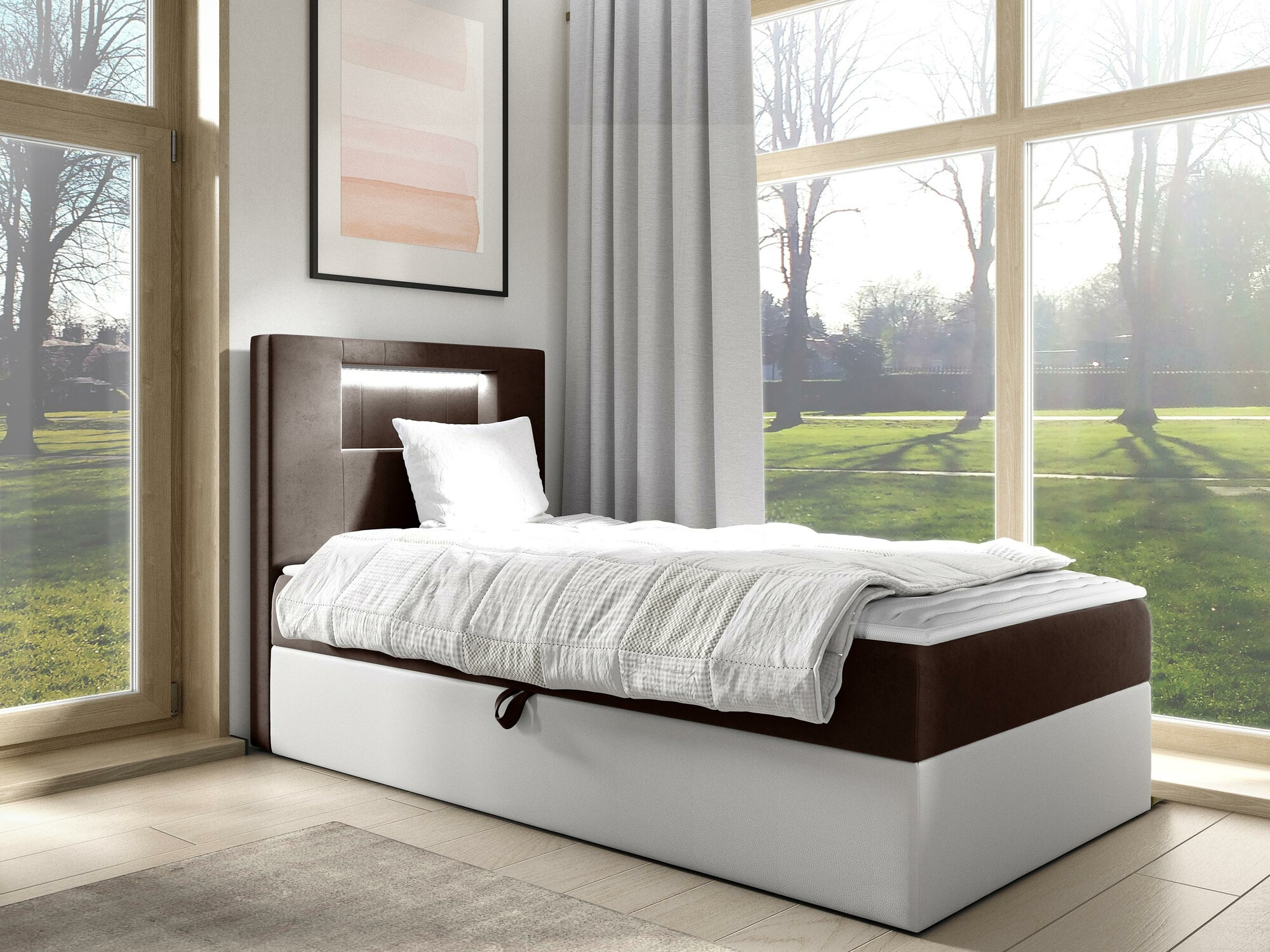 Boxspring krevet Baltimore 169 (Soft 017 + Fresh 4)