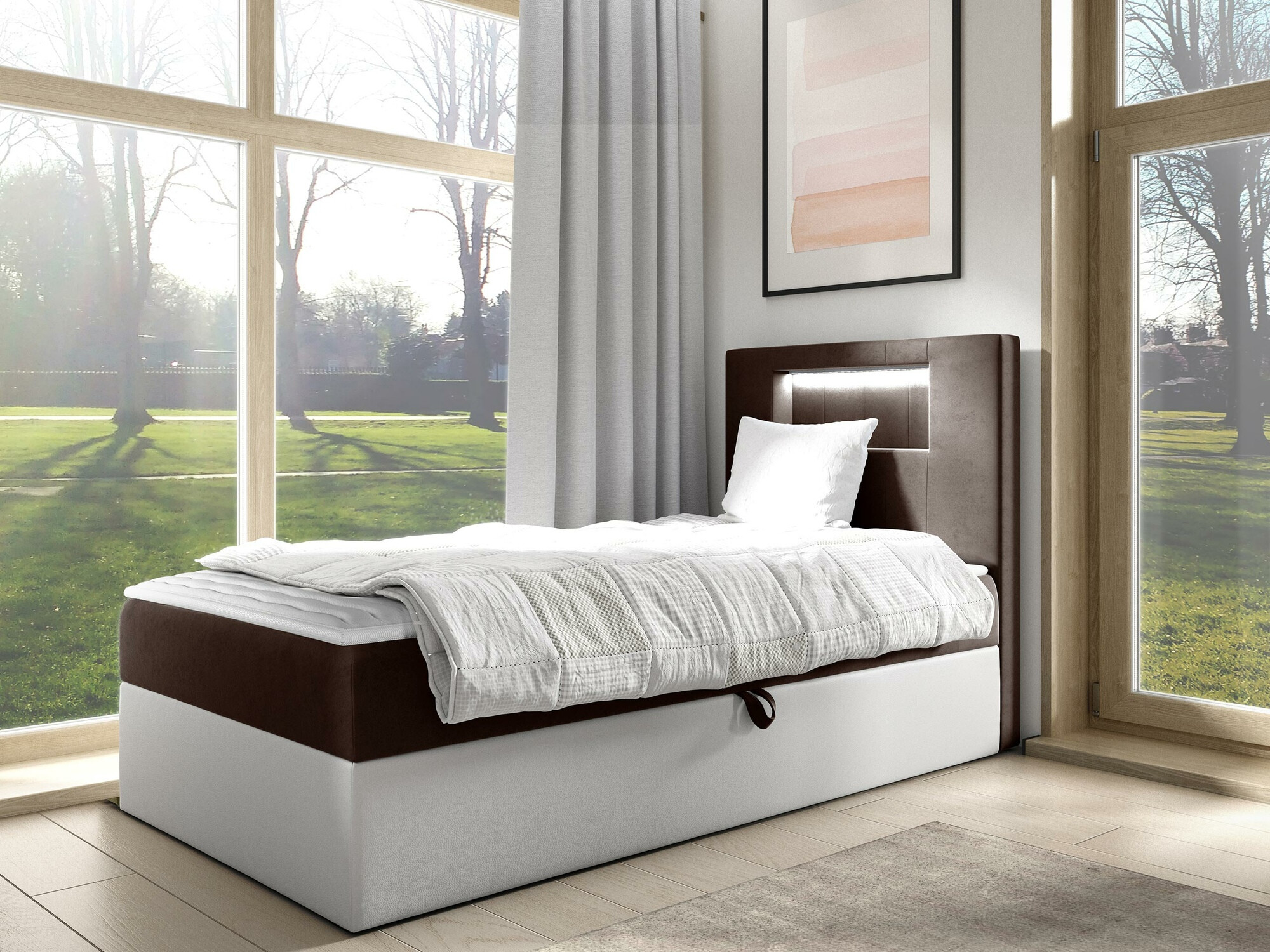 Boxspring krevet Baltimore 169 (Soft 017 + Fresh 4)