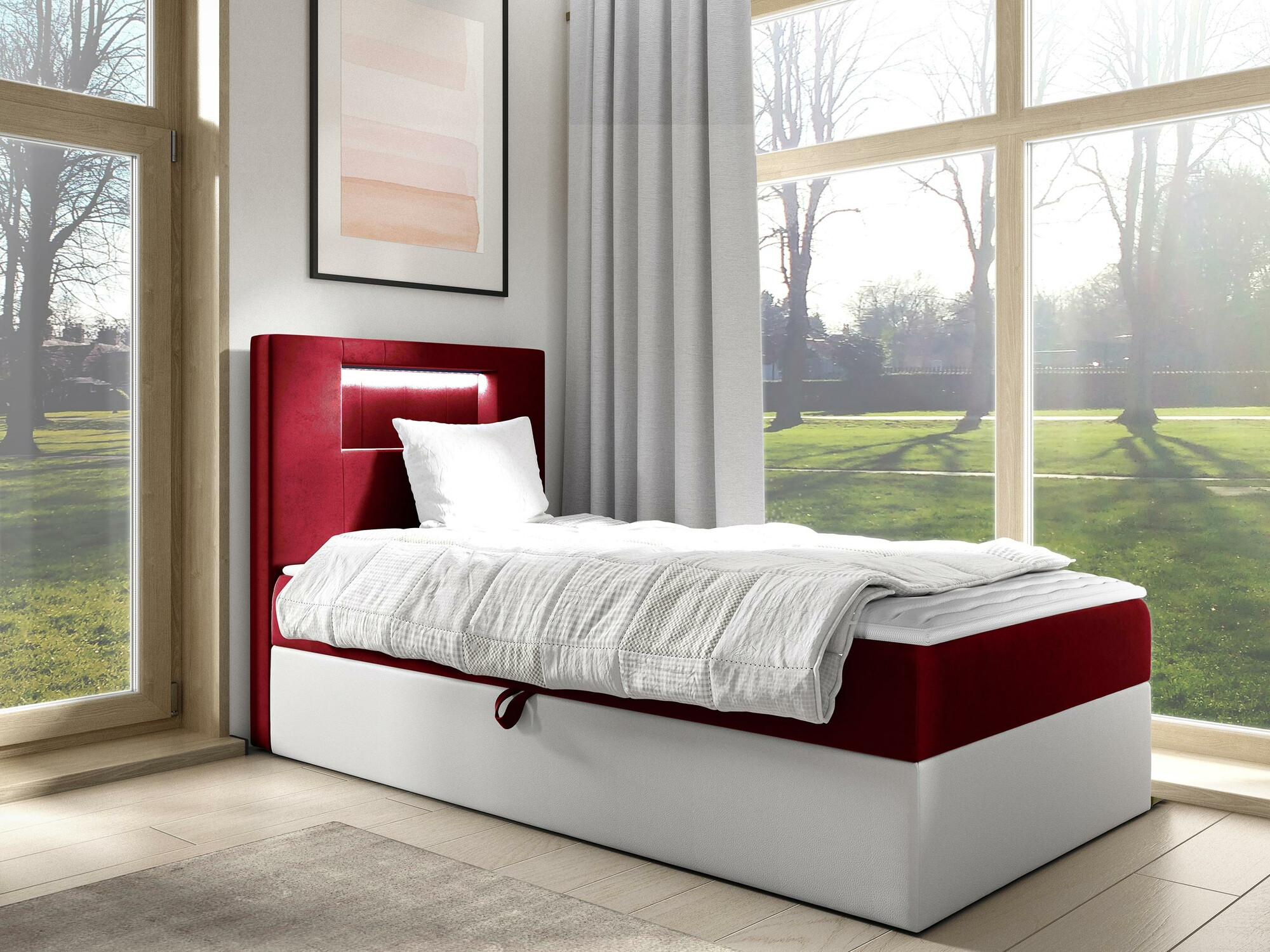 Boxspring krevet Baltimore 169 (Soft 017 + Fresh 8)