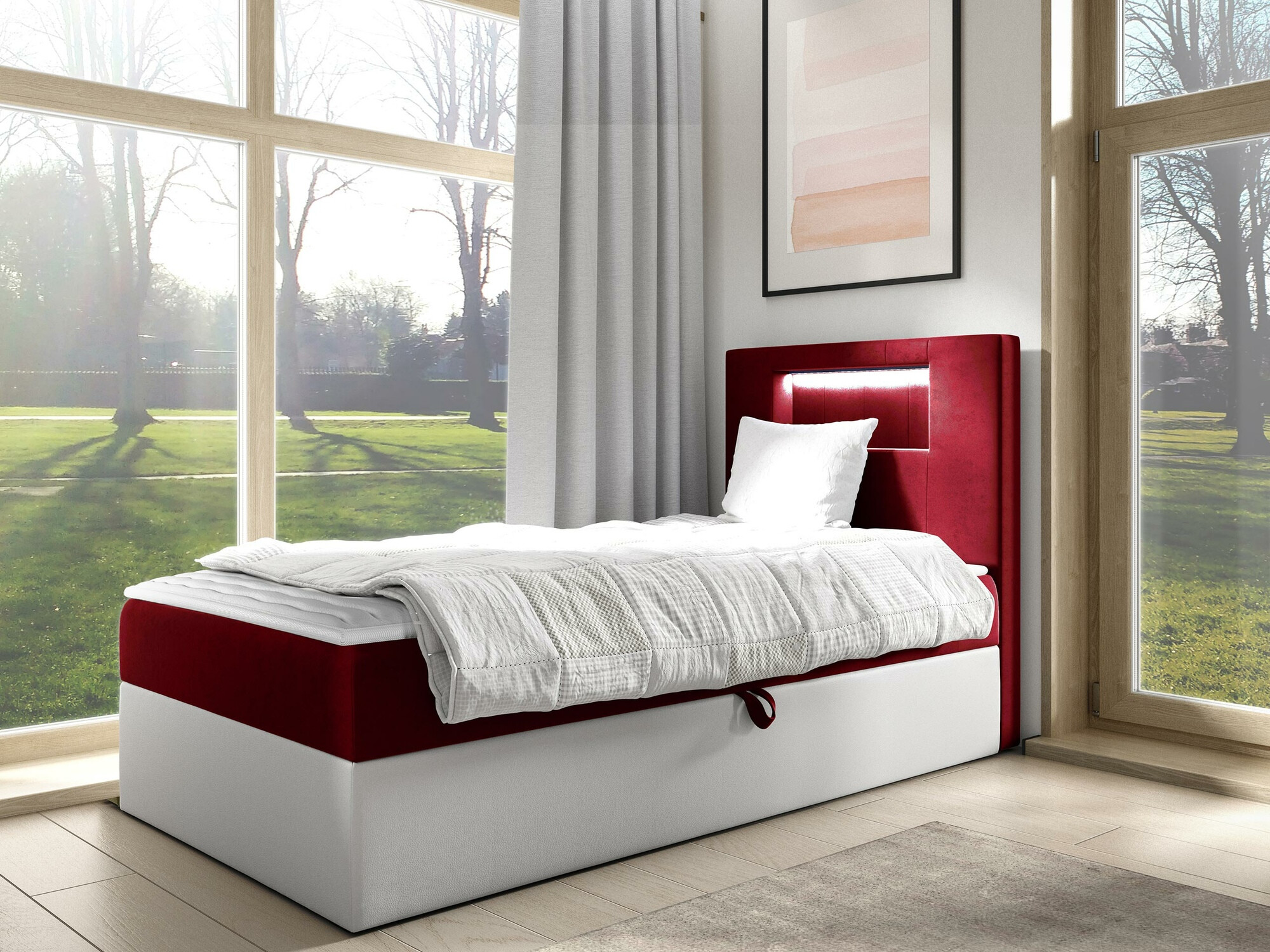 Boxspring krevet Baltimore 169 (Soft 017 + Fresh 8)